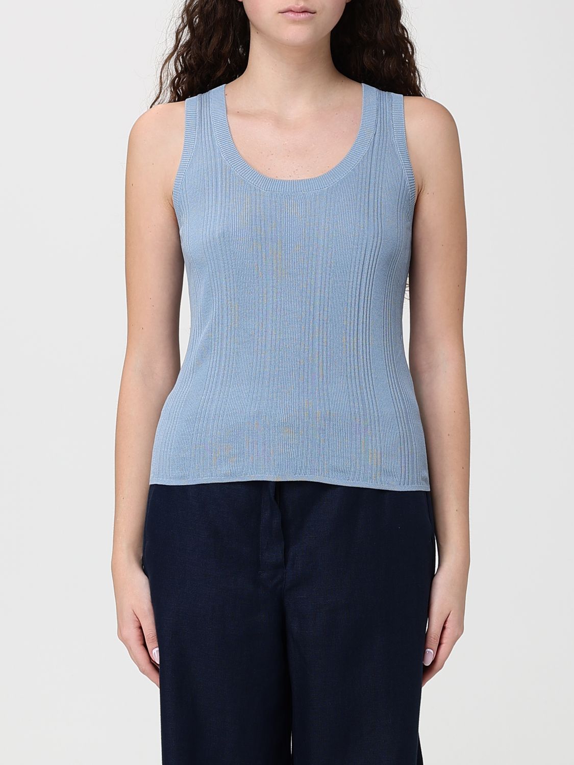 Weekend Max Mara Top Woman Blue WEEKEND MAX MARA