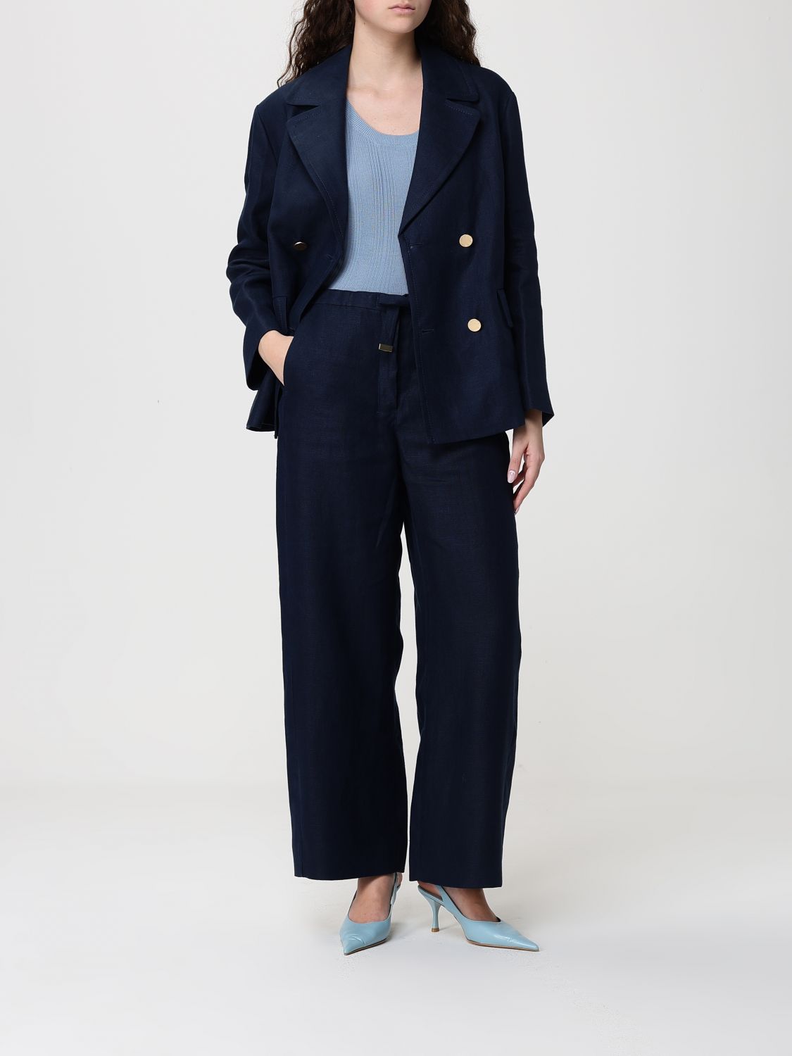 Weekend Max Mara Top Woman Blue WEEKEND MAX MARA