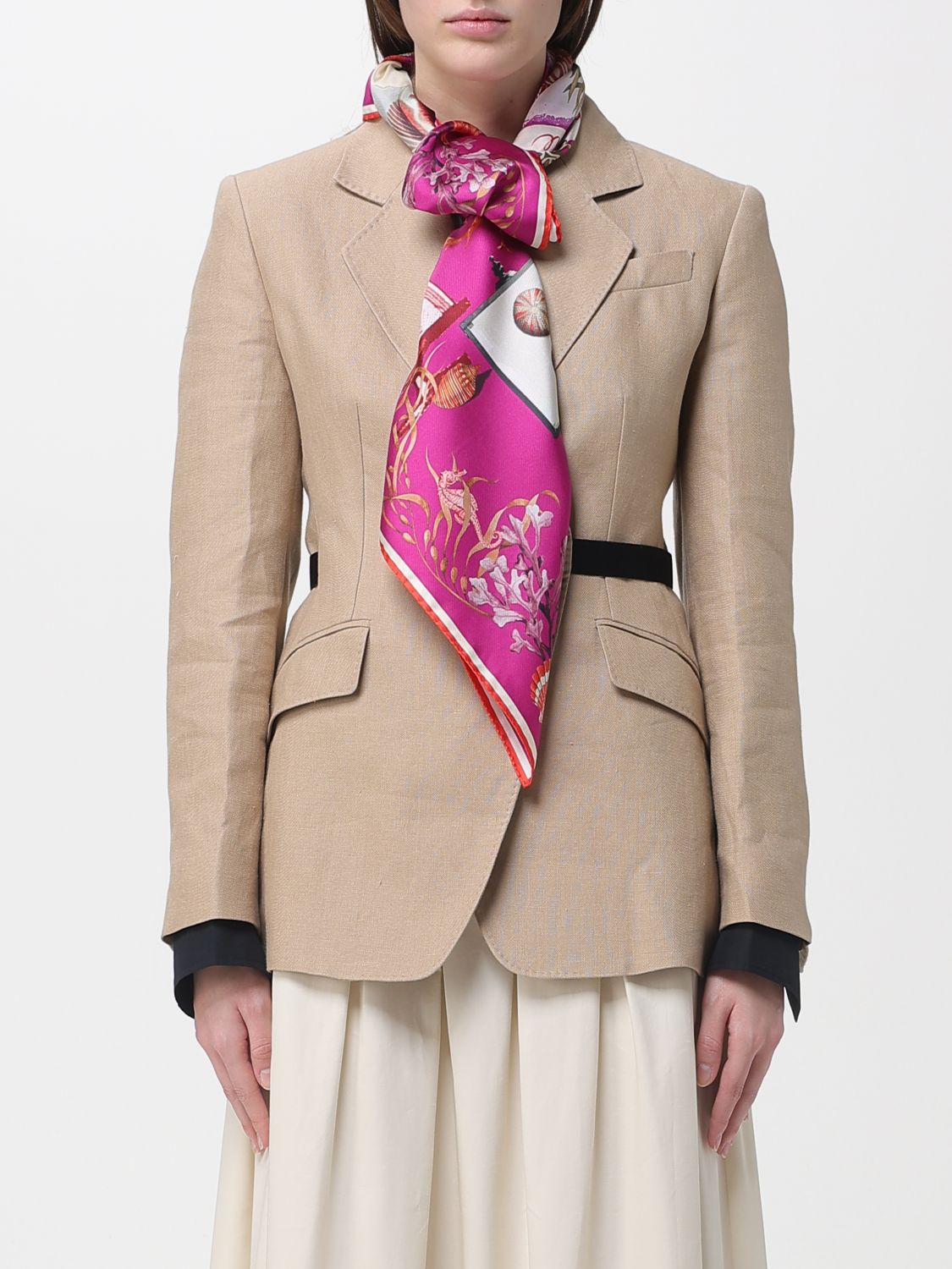 Max Mara Neck Scarf Woman Fuchsia MAX MARA