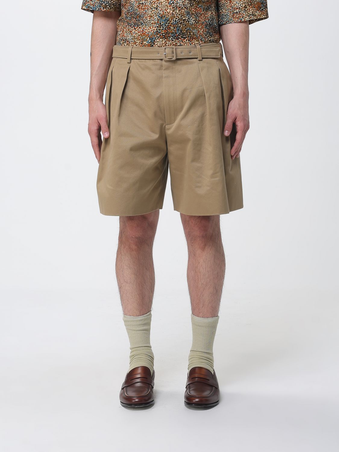 Saint Laurent Shorts Men Beige