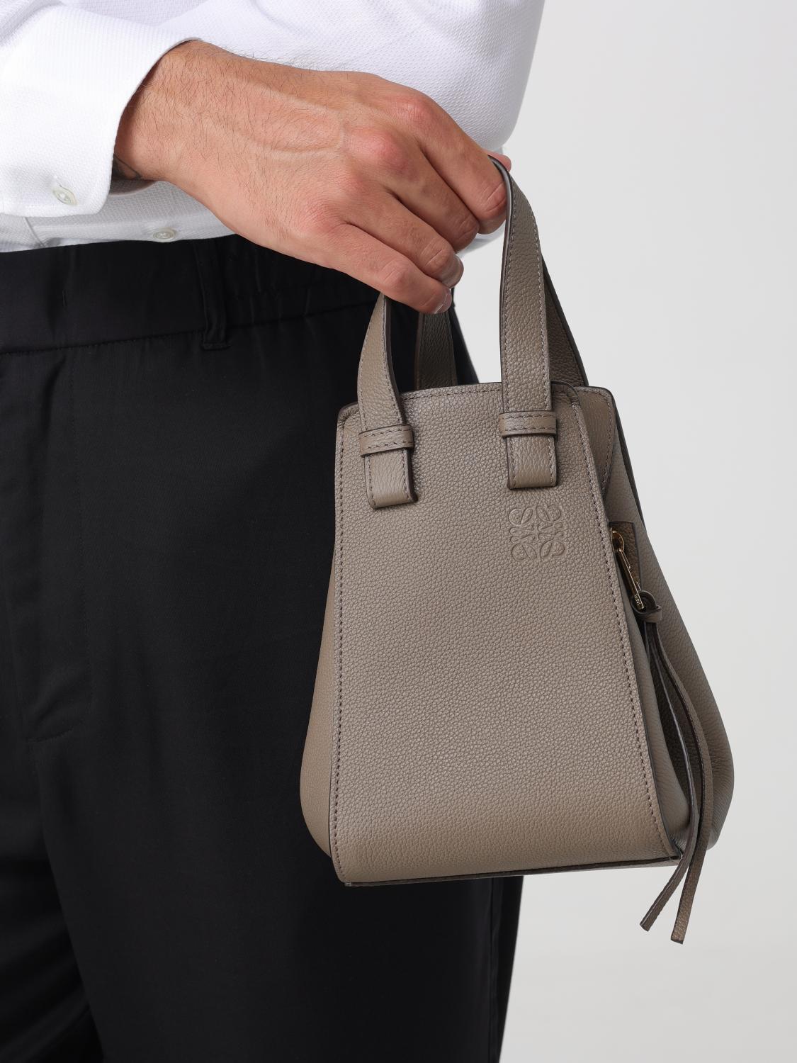Loewe Shoulder Bag Men Grey LOEWE