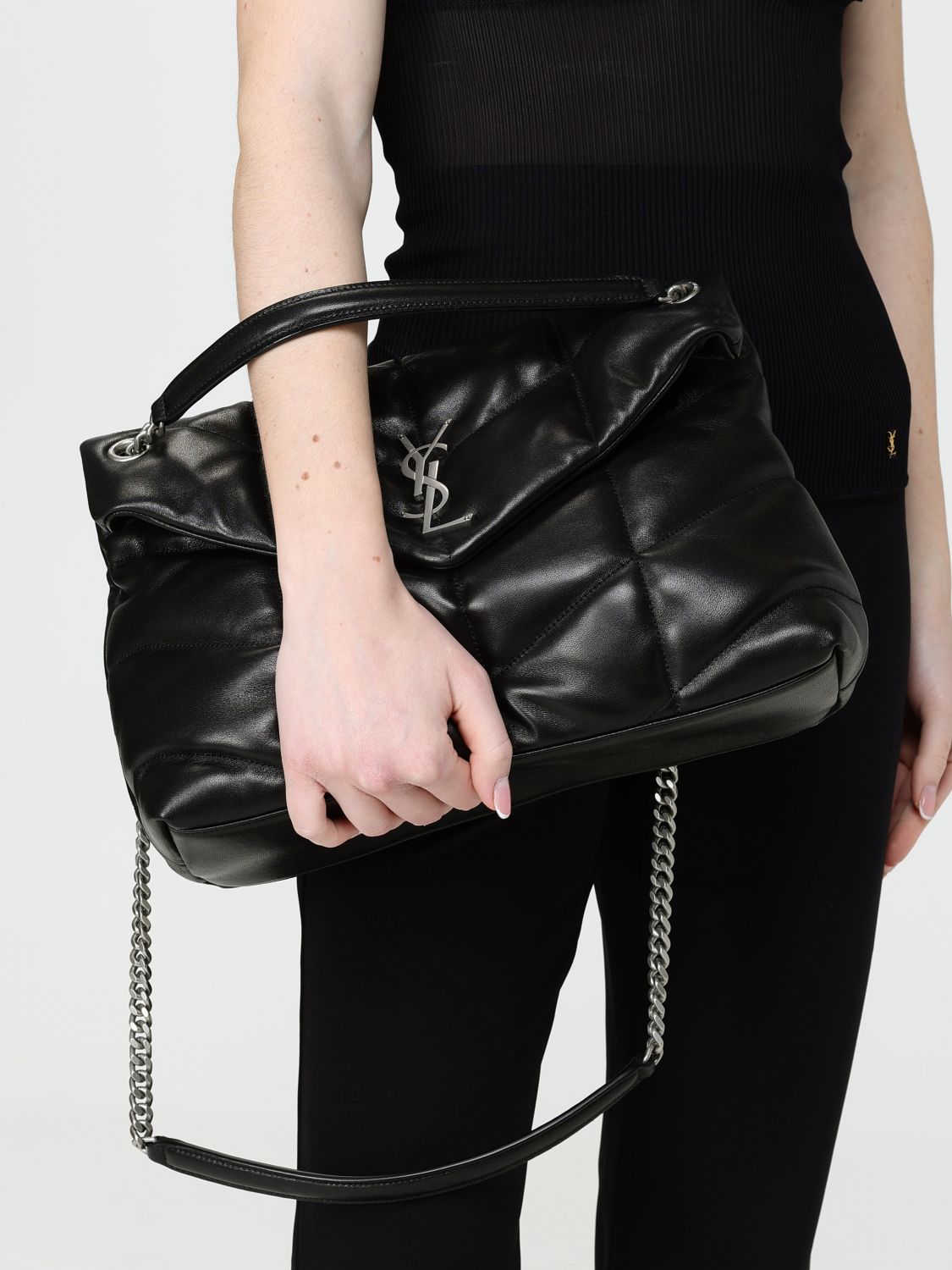 Saint Laurent Shoulder Bag Woman Black SAINT LAURENT