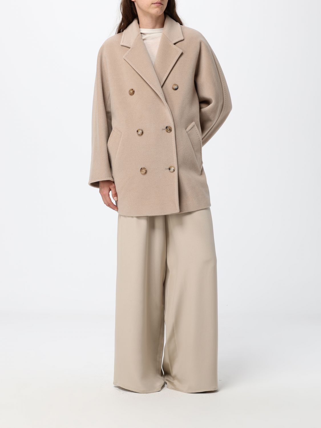 Max Mara Pants Woman Grey MAX MARA