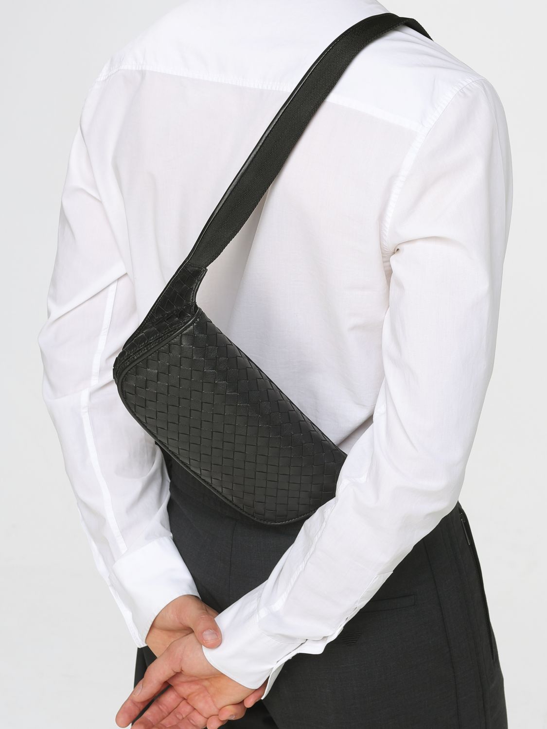 Bottega Veneta Belt Bag Men Black BOTTEGA VENETA