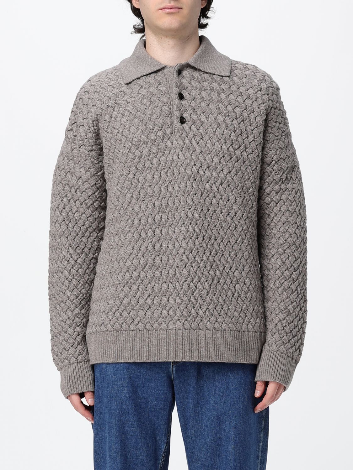 Bottega Veneta Sweater Men Beige BOTTEGA VENETA