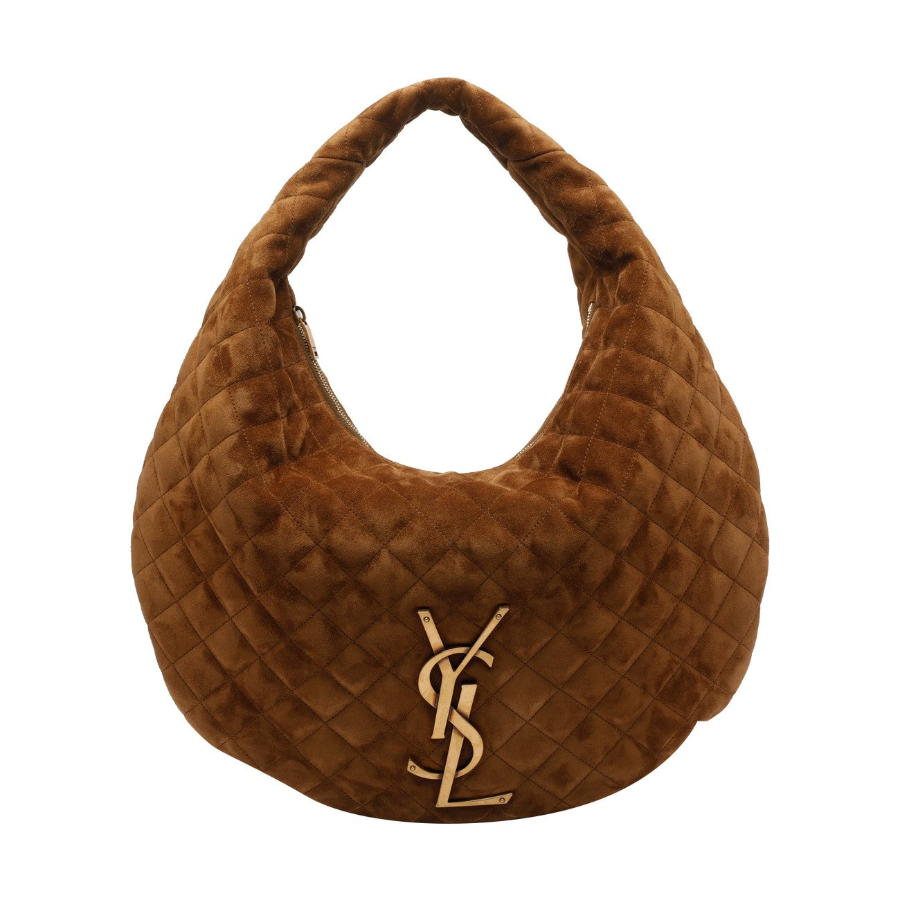 Saint Laurent Women Icare Suede Quilted Hobo Bag SAINT LAURENT