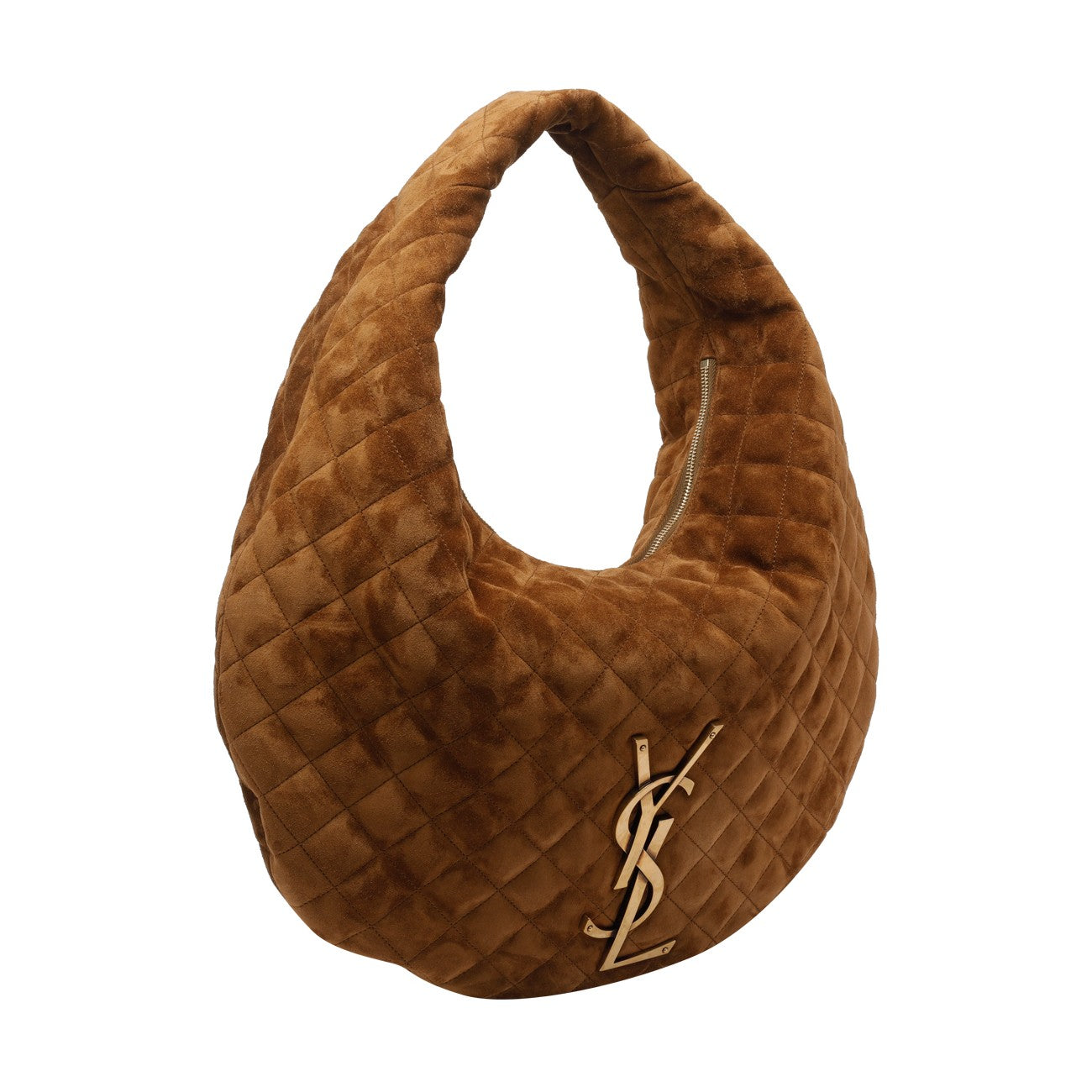Saint Laurent Women Icare Suede Quilted Hobo Bag SAINT LAURENT