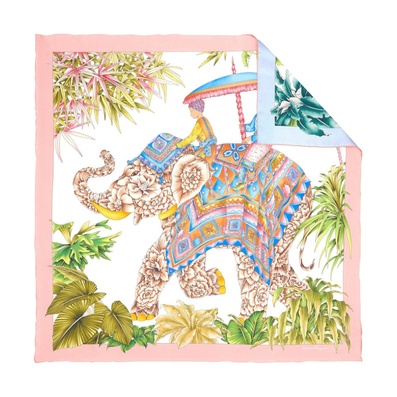Ferragamo Women India Print Double Face Foulard FERRAGAMO