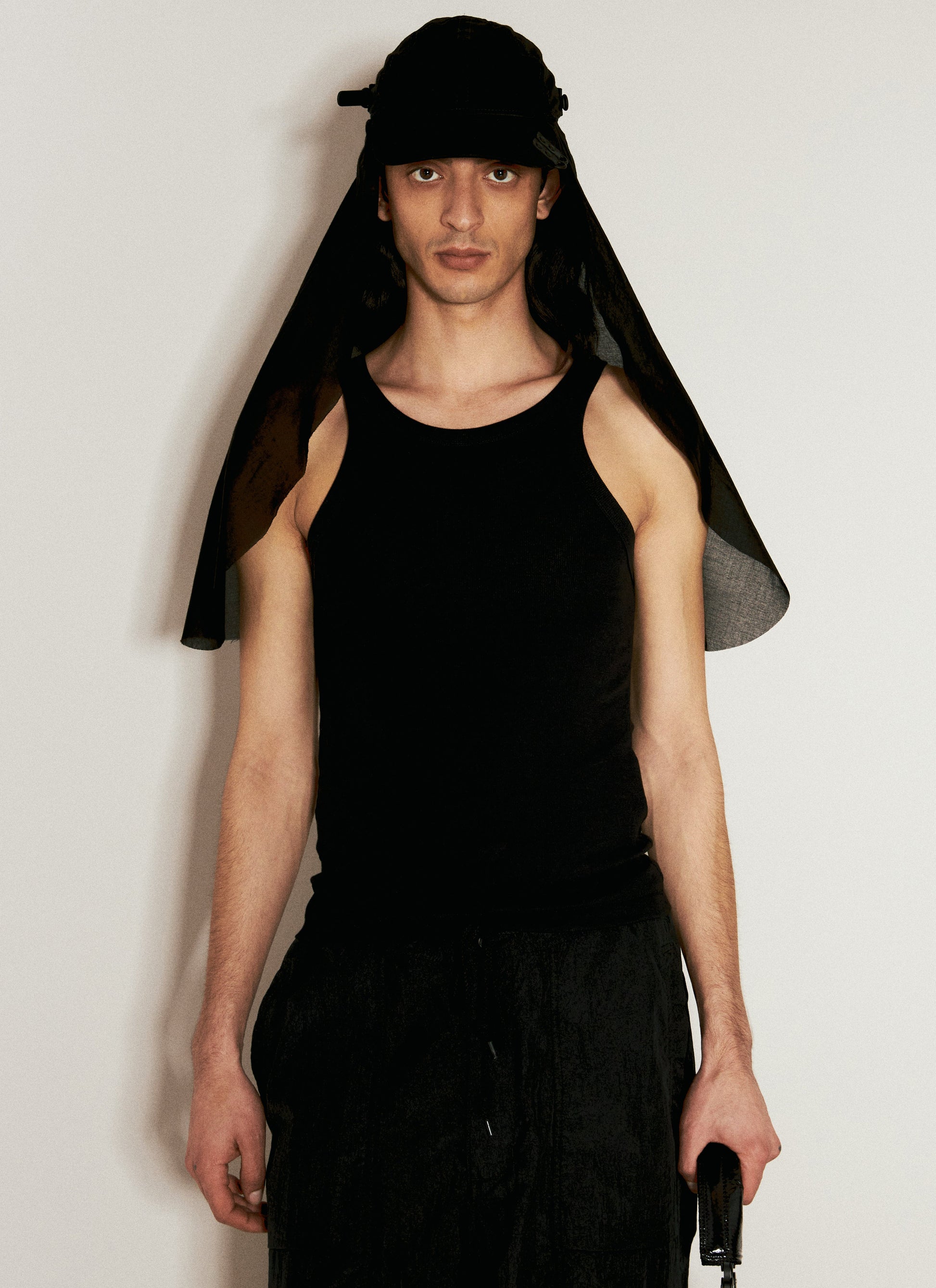 Innerraum Men Object C11 Baseball Cap With Veil INNERRAUM