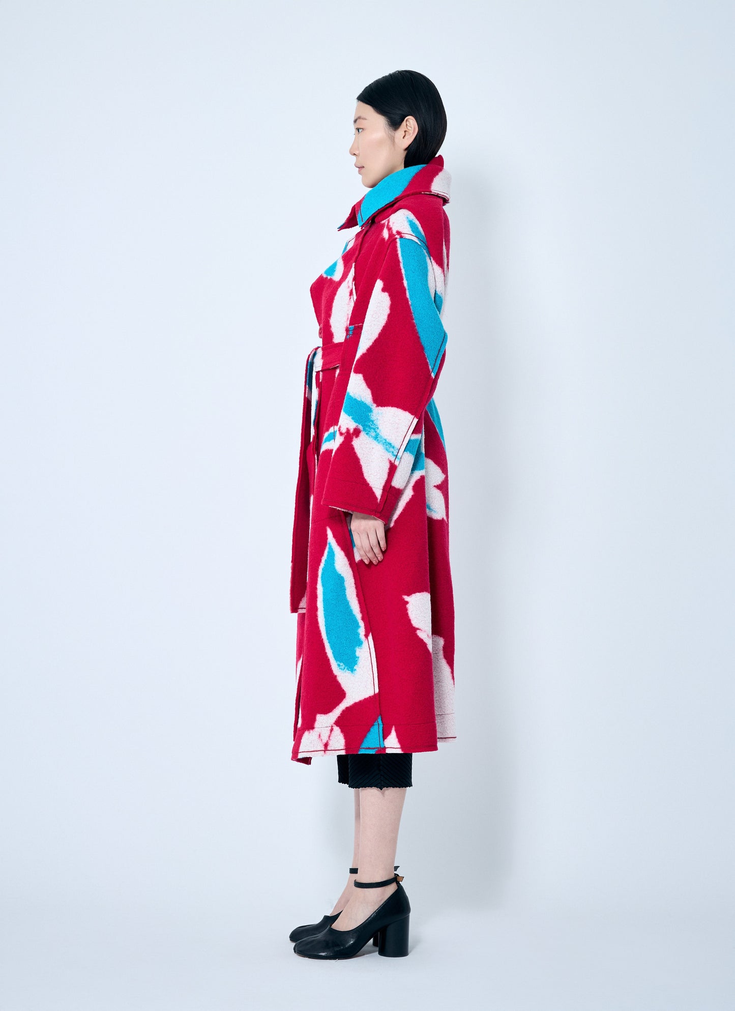 Issey Miyake Women Vigor Long Coat Issey Miyake