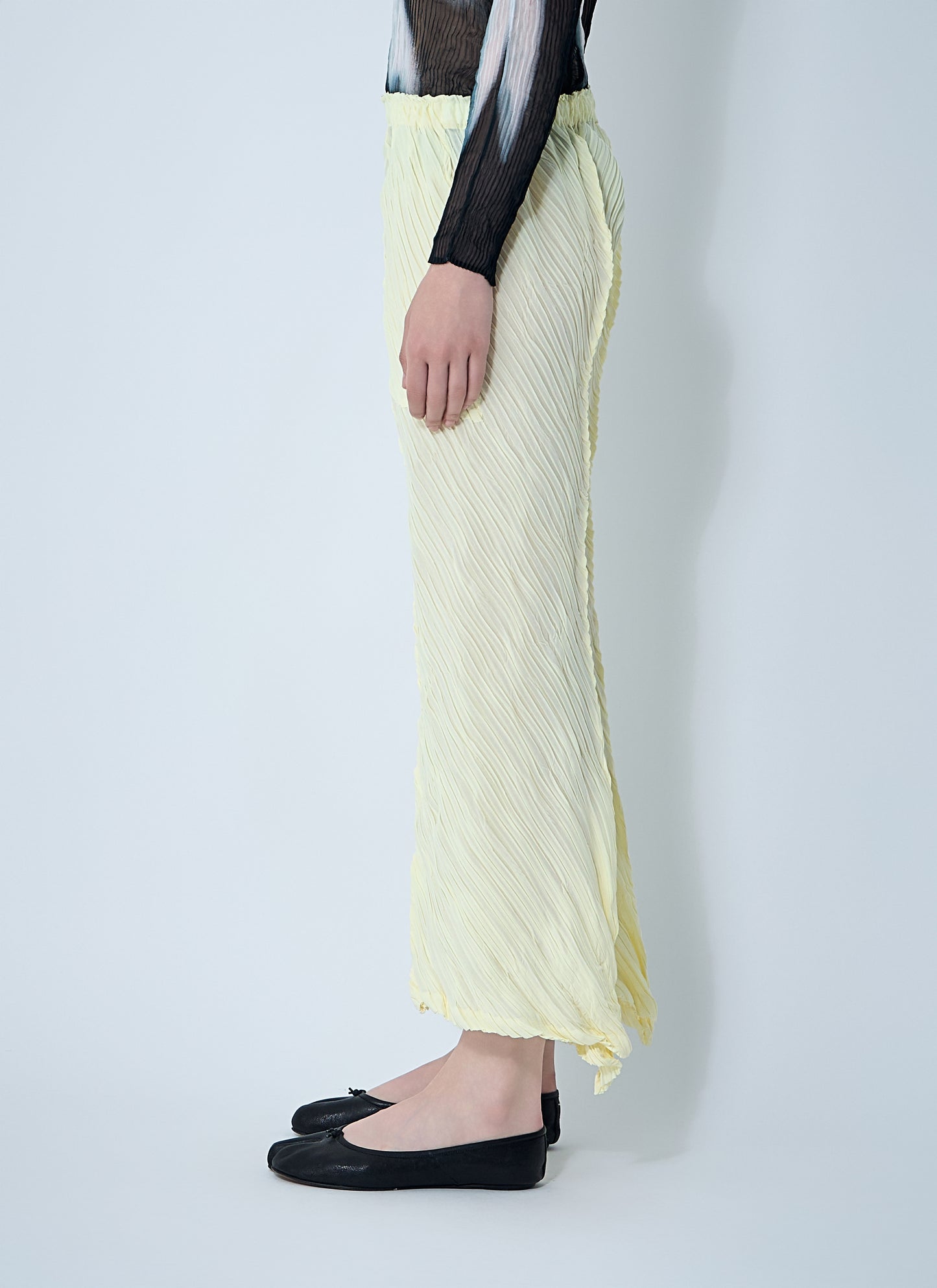 Issey Miyake Women Wrinkled And Twisted Pants ISSEY MIYAKE