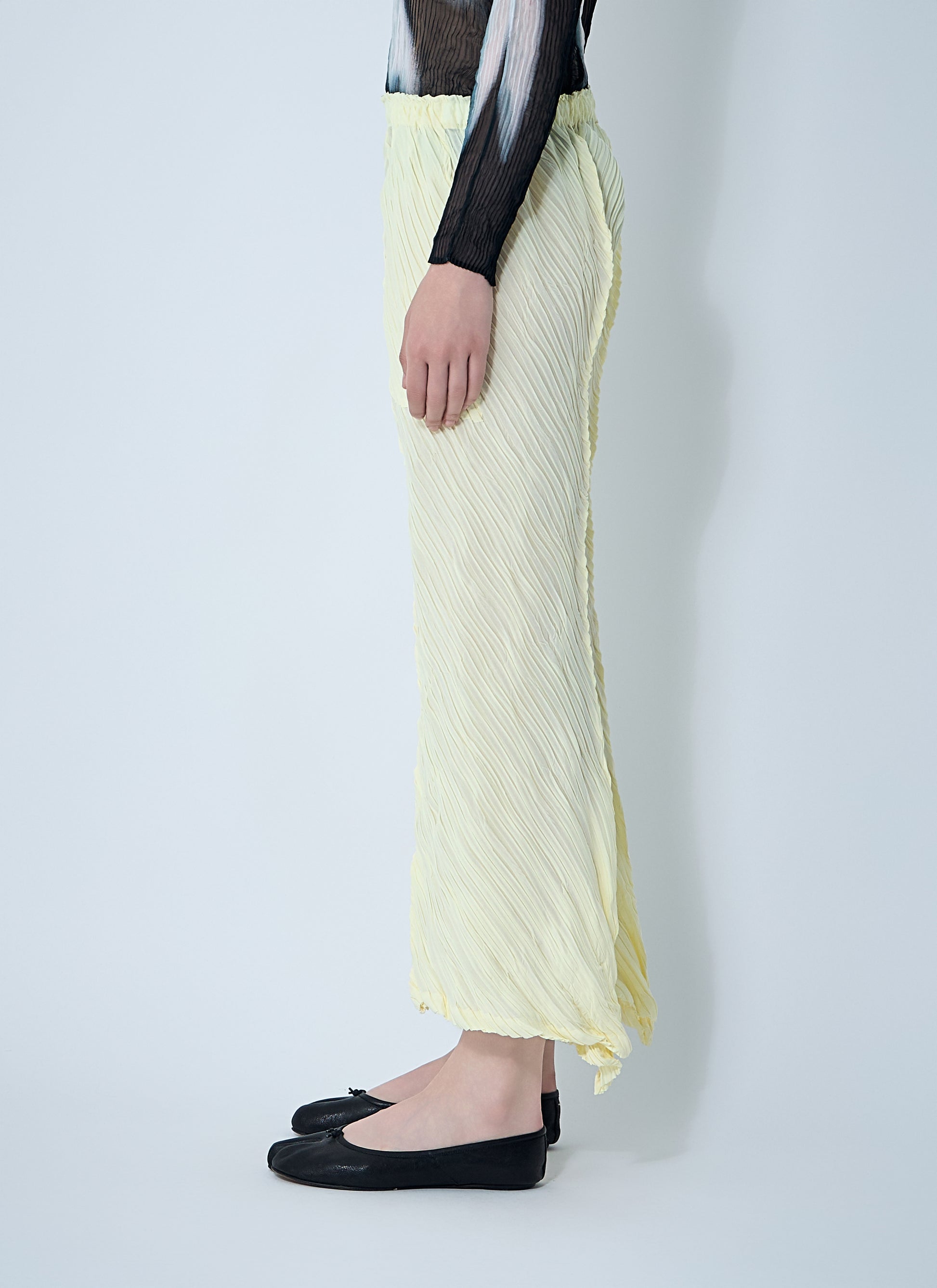 Issey Miyake Women Wrinkled And Twisted Pants ISSEY MIYAKE
