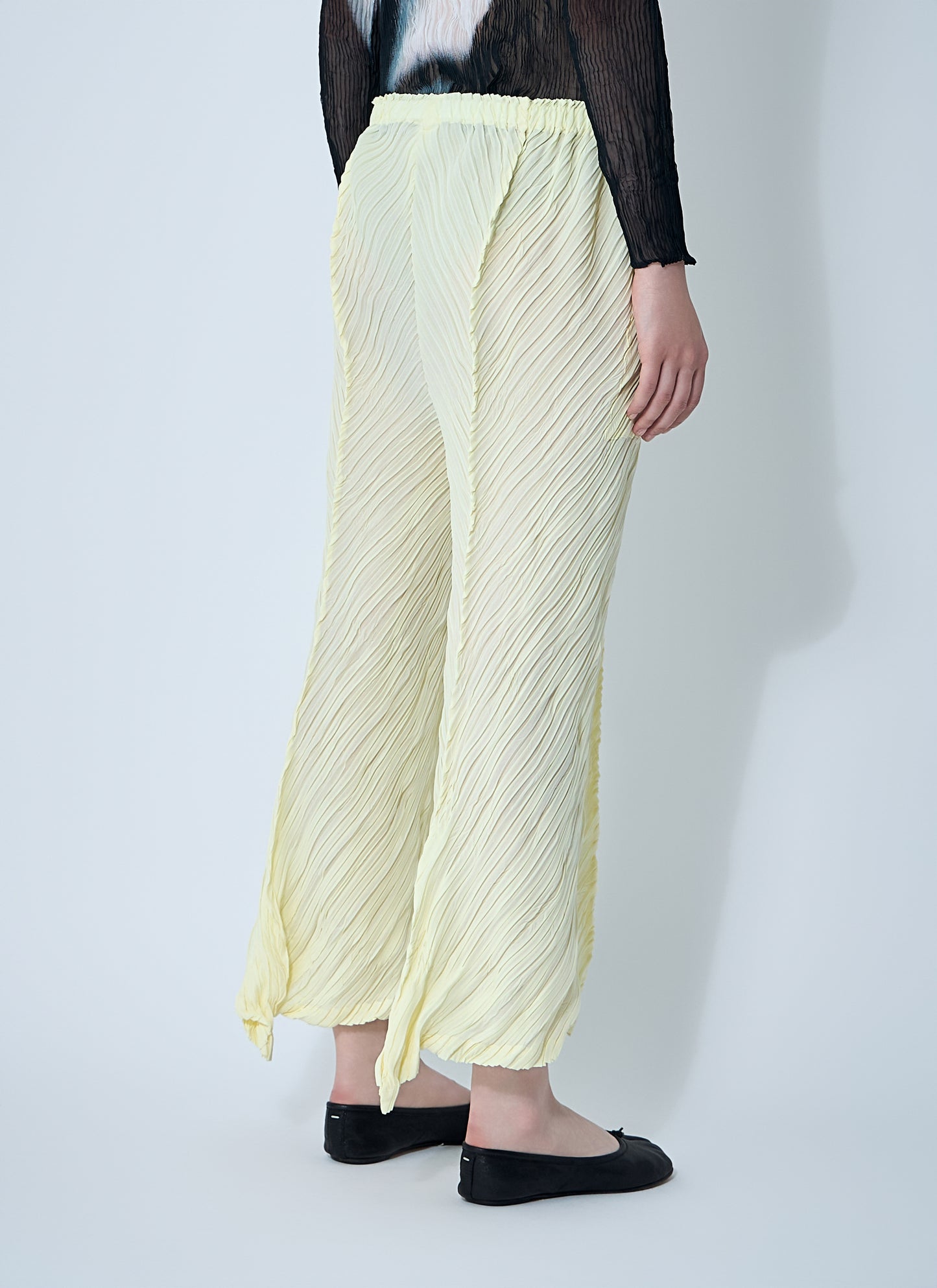 Issey Miyake Women Wrinkled And Twisted Pants ISSEY MIYAKE