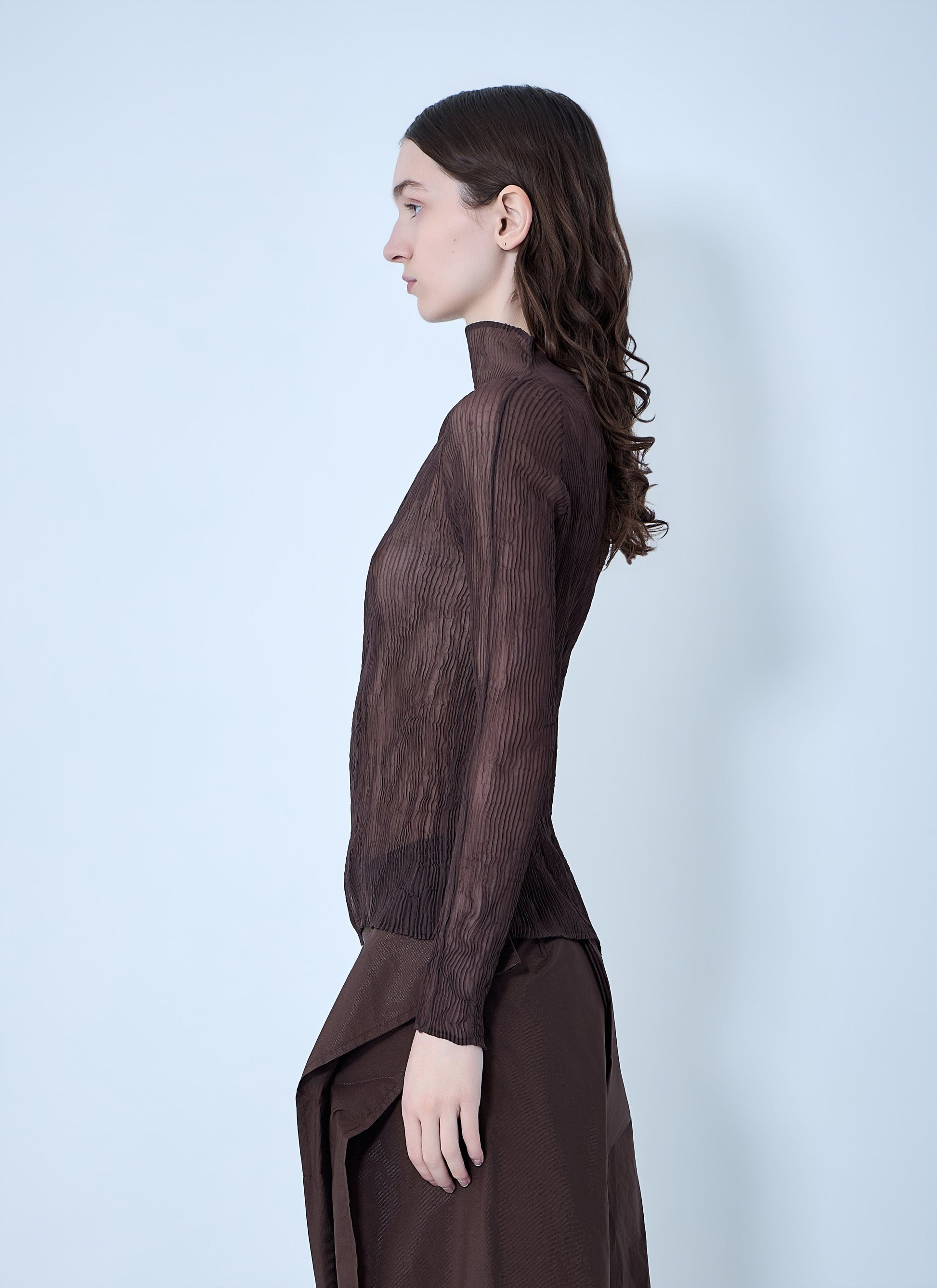 Issey Miyake Women Chiffon Twist Top ISSEY MIYAKE