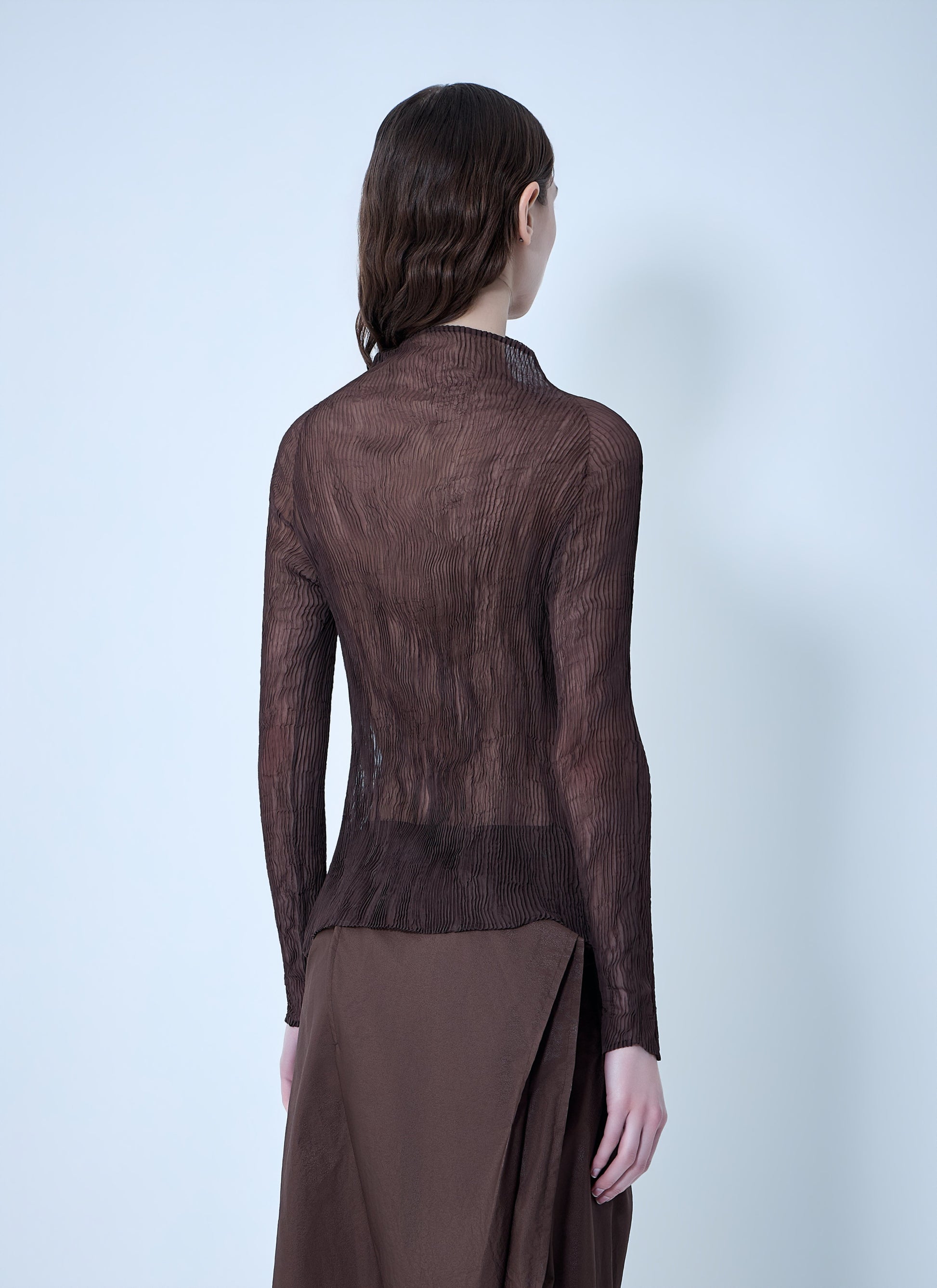 Issey Miyake Women Chiffon Twist Top ISSEY MIYAKE