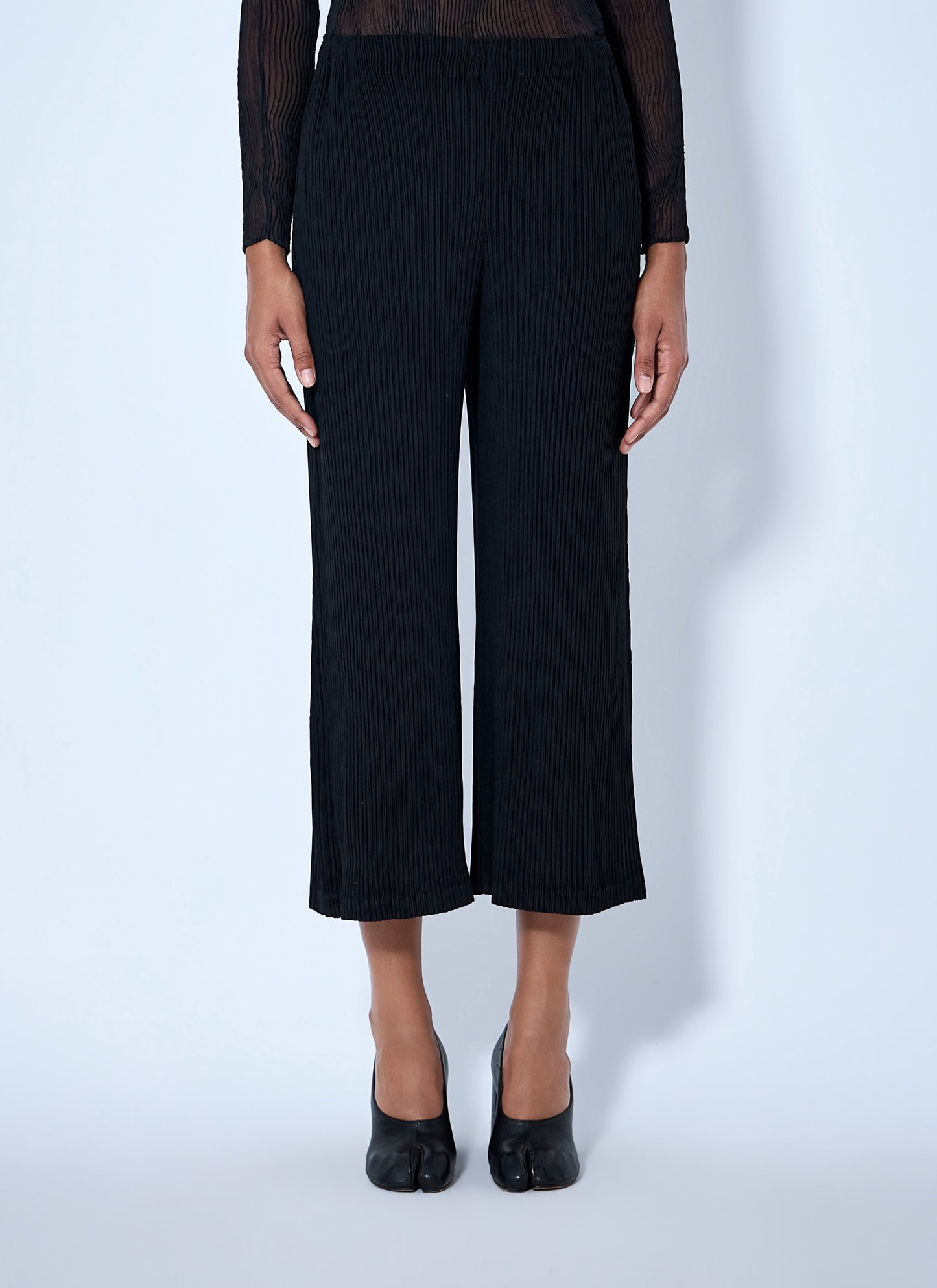 Issey Miyake Women Hatching Pleats Pants ISSEY MIYAKE