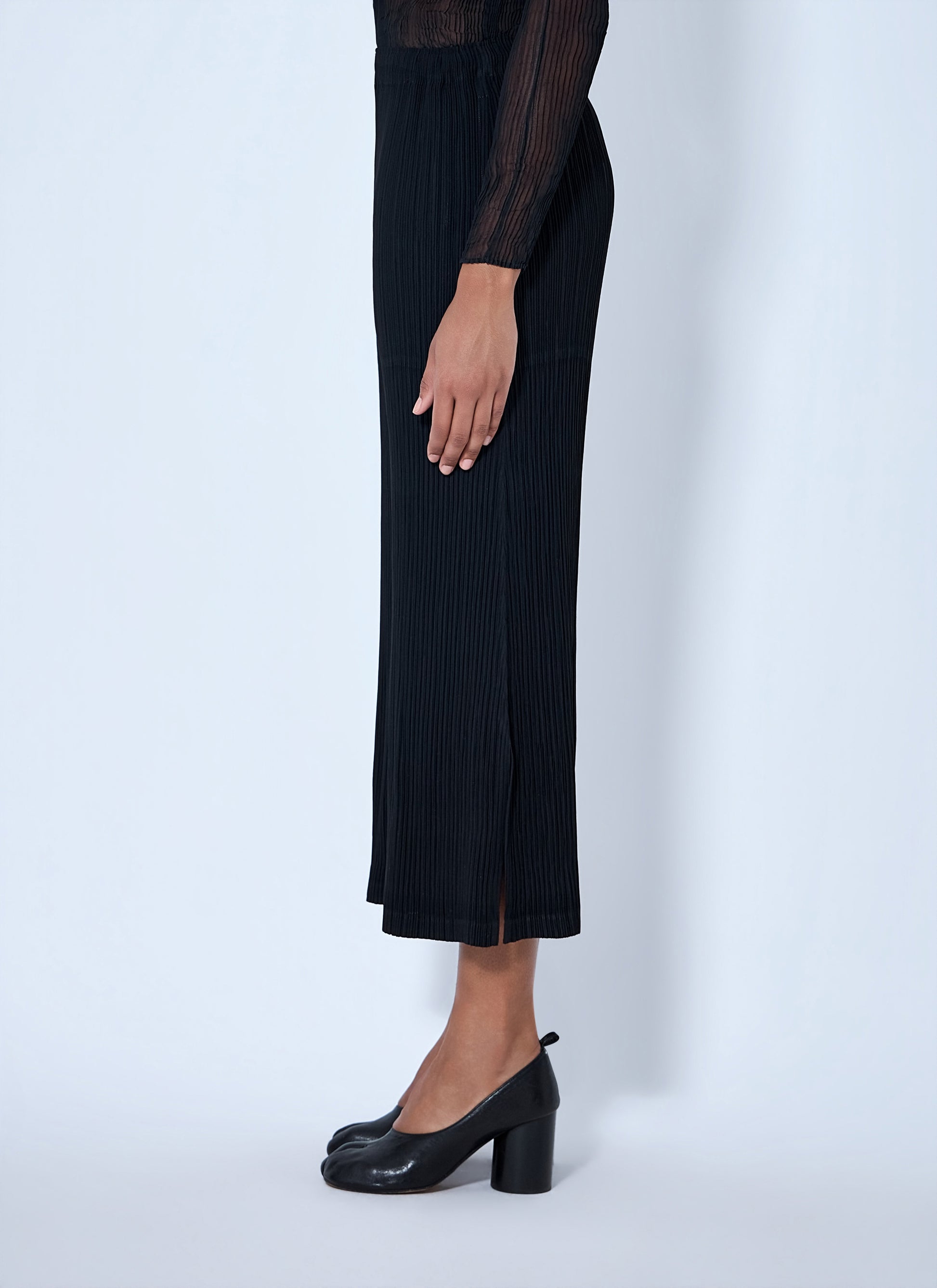 Issey Miyake Women Hatching Pleats Pants ISSEY MIYAKE