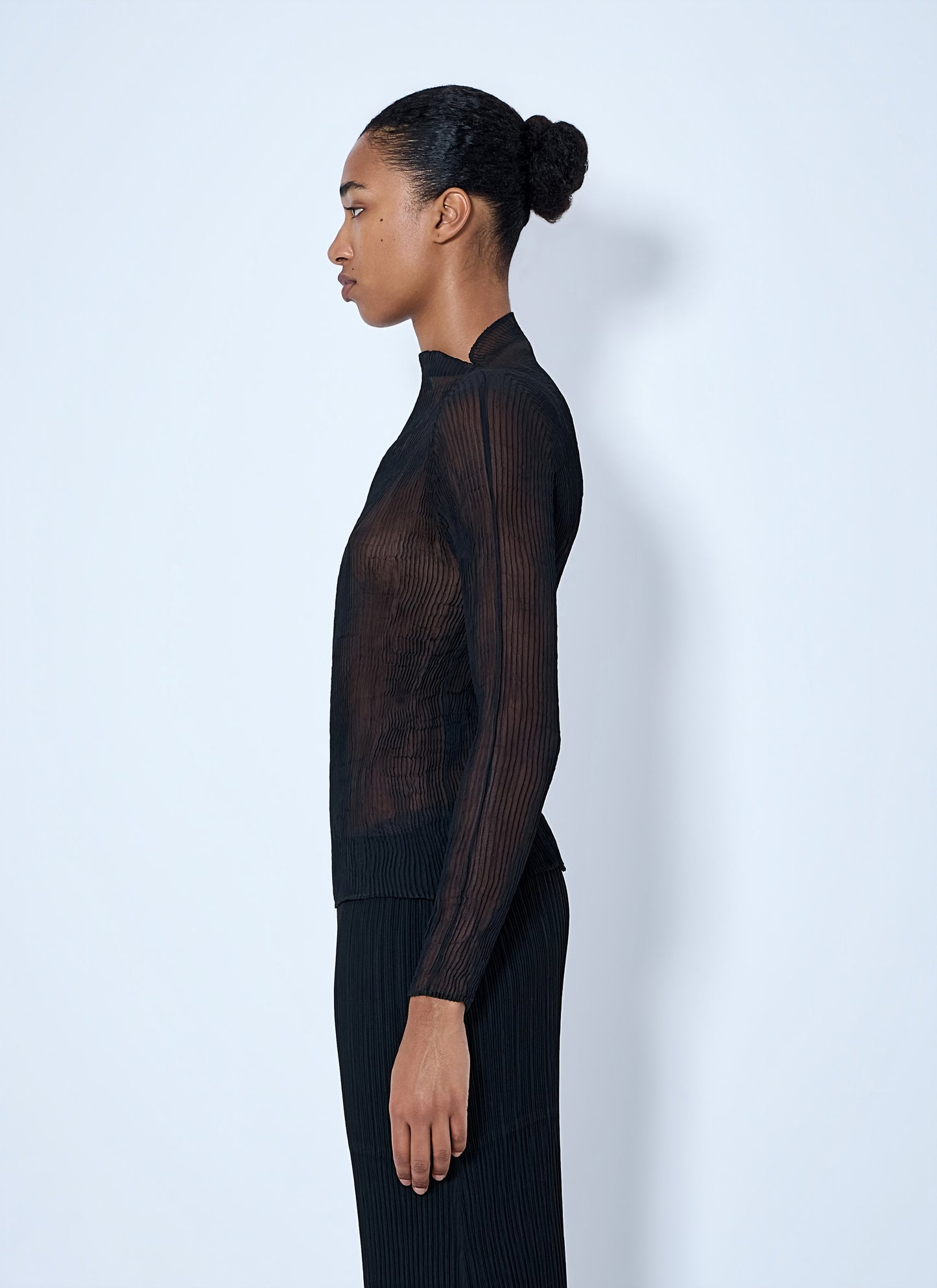 Issey Miyake Women Sheer Pleated Top ISSEY MIYAKE