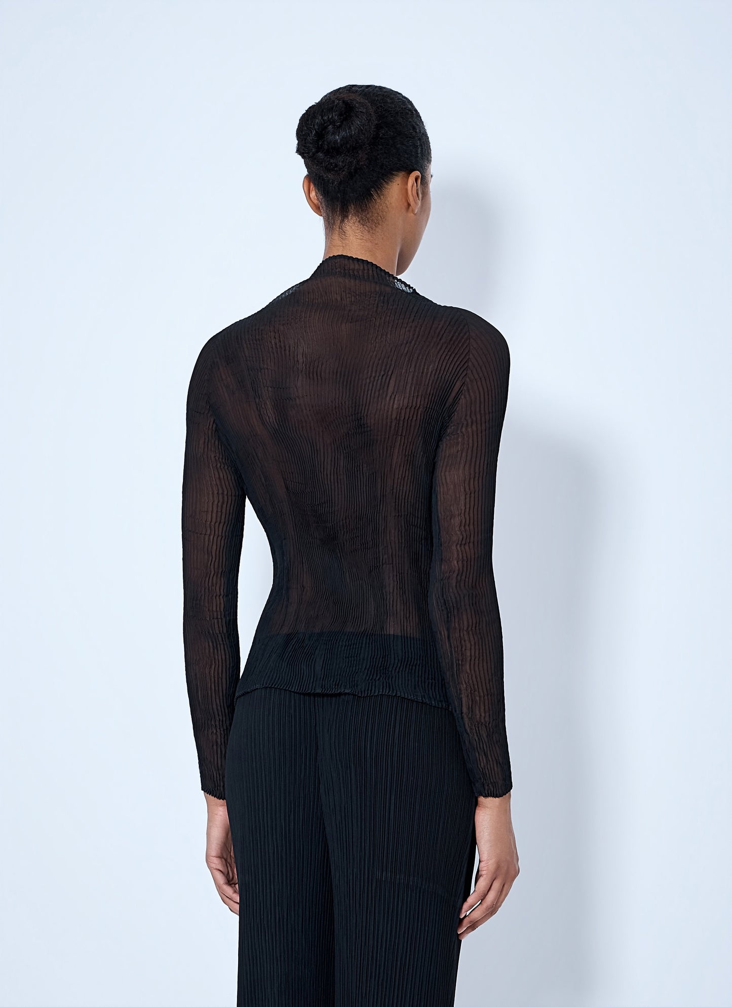 Issey Miyake Women Sheer Pleated Top ISSEY MIYAKE