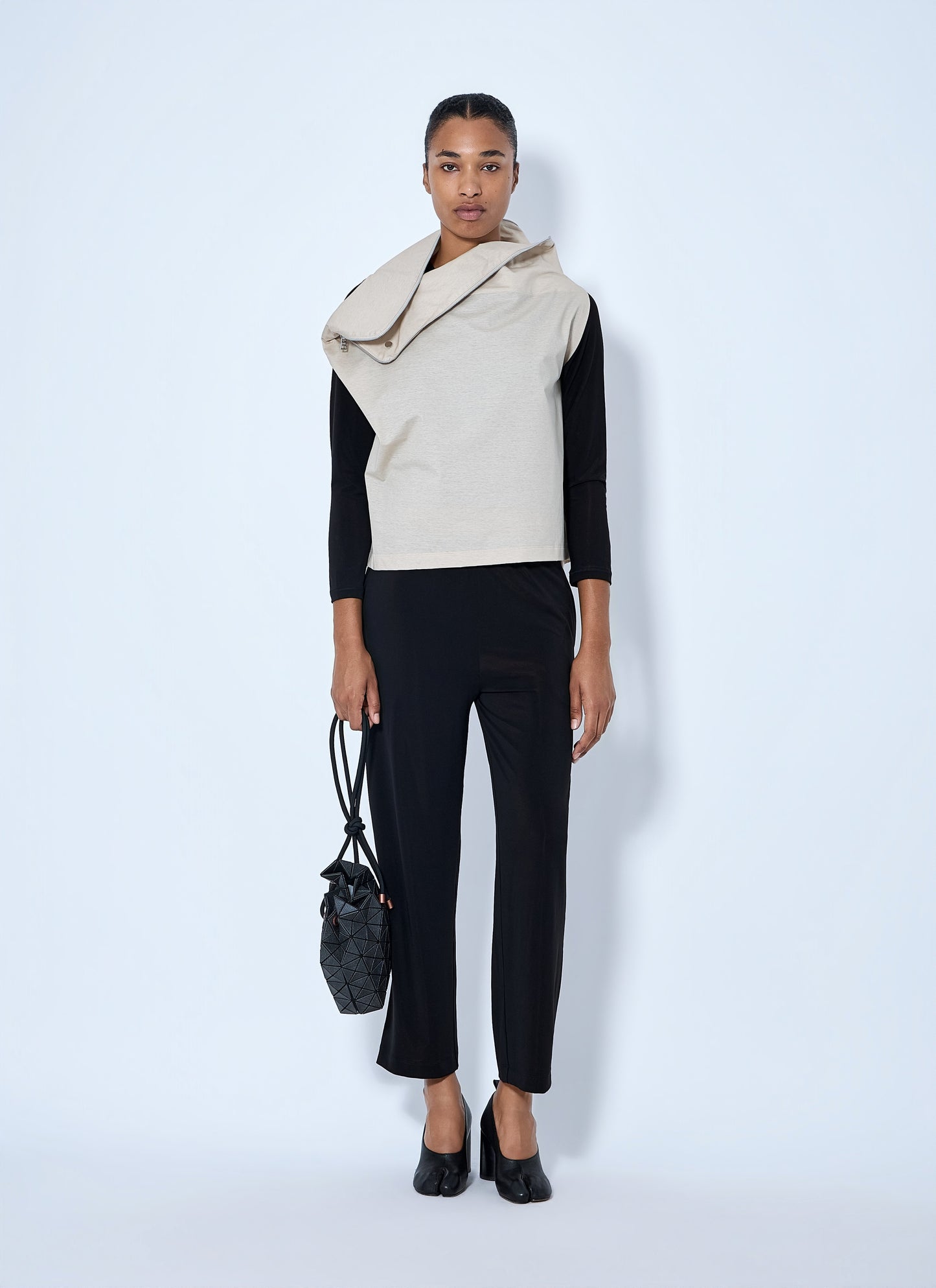 Issey Miyake Women Asymmetric Zip Detail Top ISSEY MIYAKE