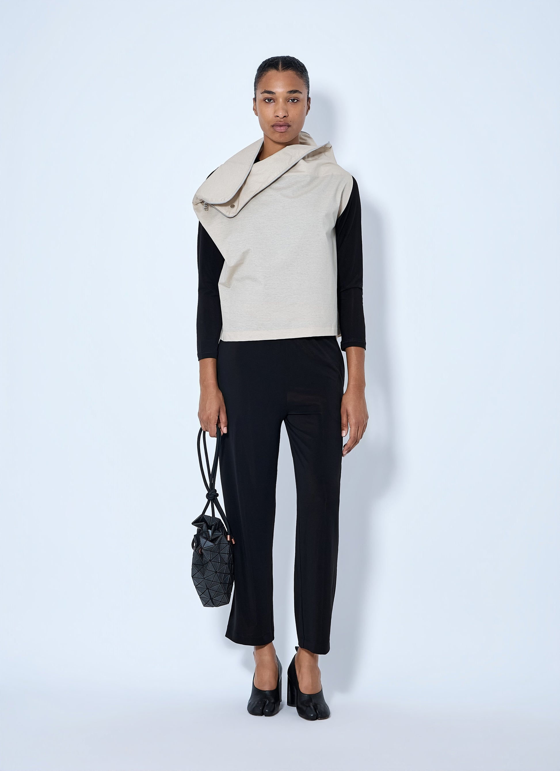 Issey Miyake Women Asymmetric Zip Detail Top ISSEY MIYAKE
