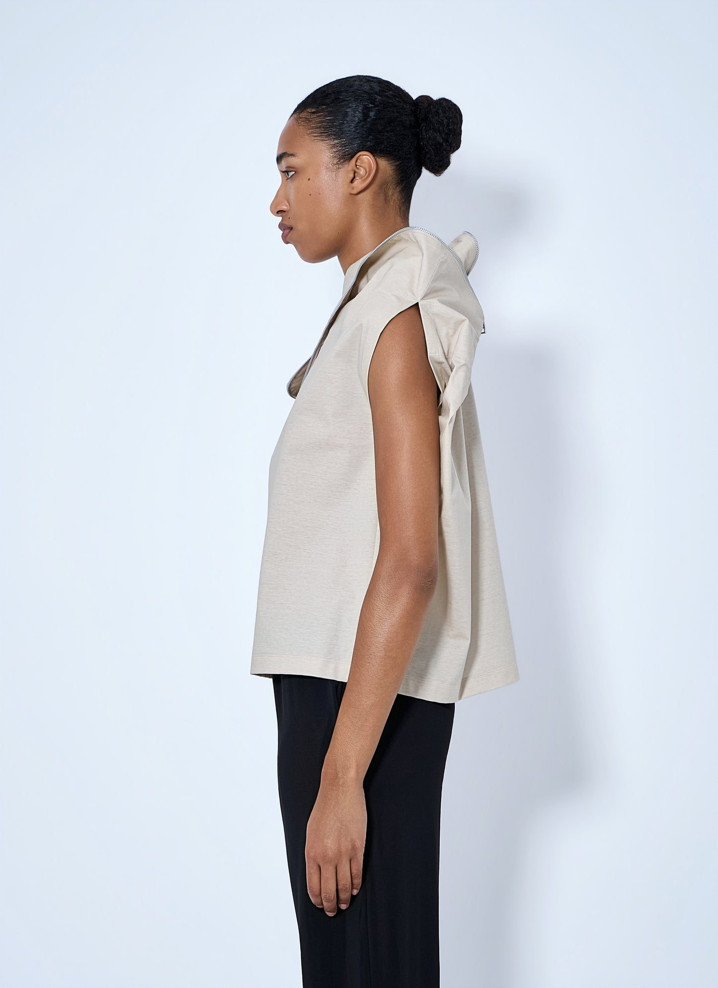 Issey Miyake Women Asymmetric Zip Detail Top ISSEY MIYAKE