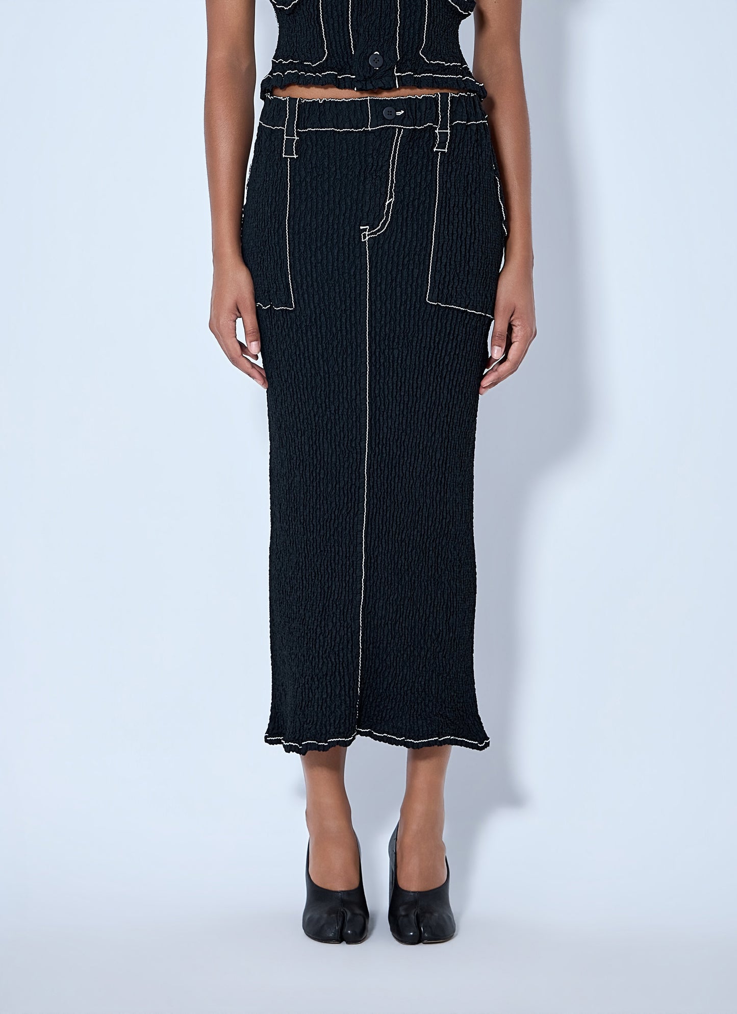Issey Miyake Women Wavelet Ensemble Midi Skirt ISSEY MIYAKE