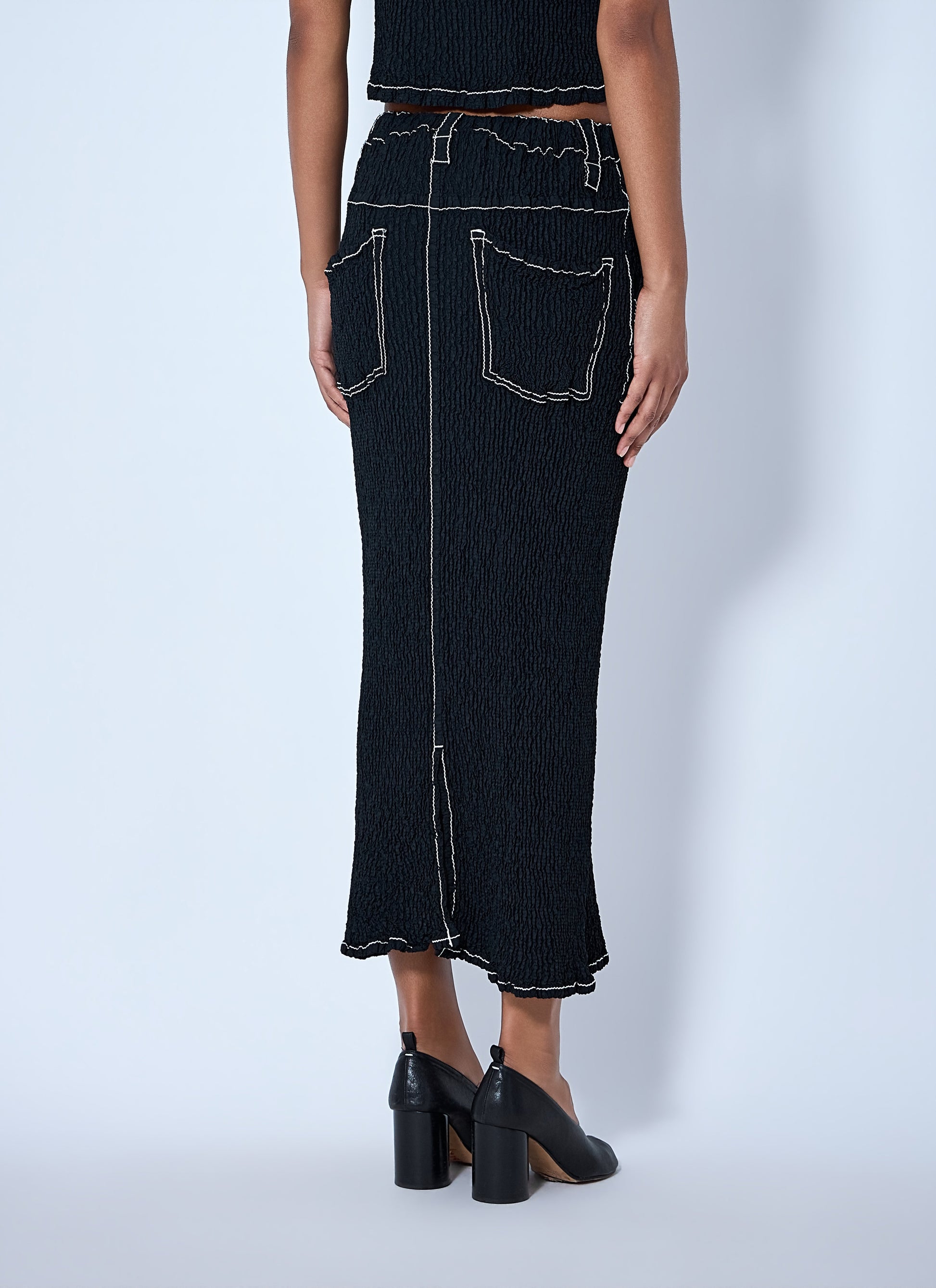 Issey Miyake Women Wavelet Ensemble Midi Skirt ISSEY MIYAKE