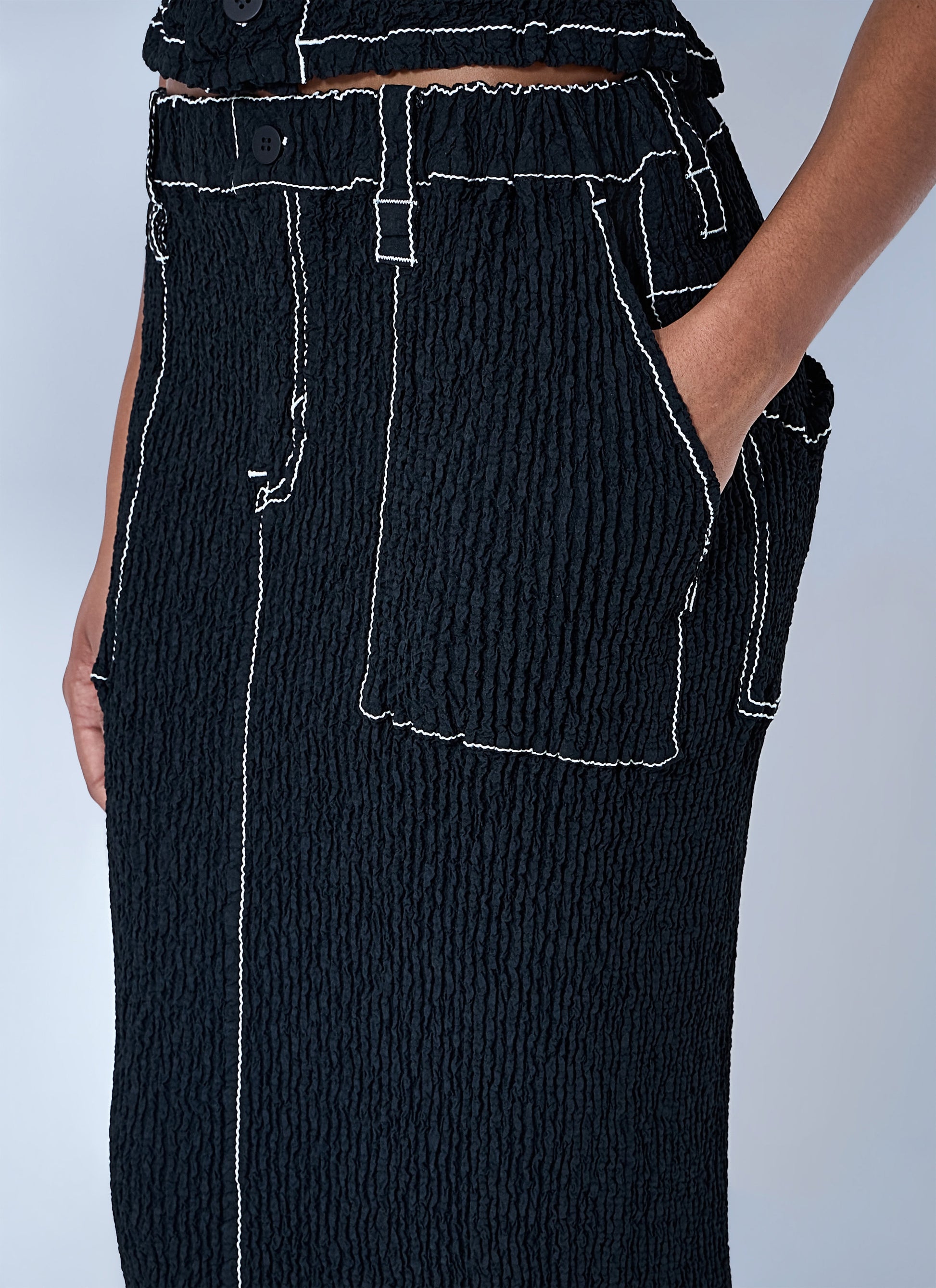 Issey Miyake Women Wavelet Ensemble Midi Skirt ISSEY MIYAKE