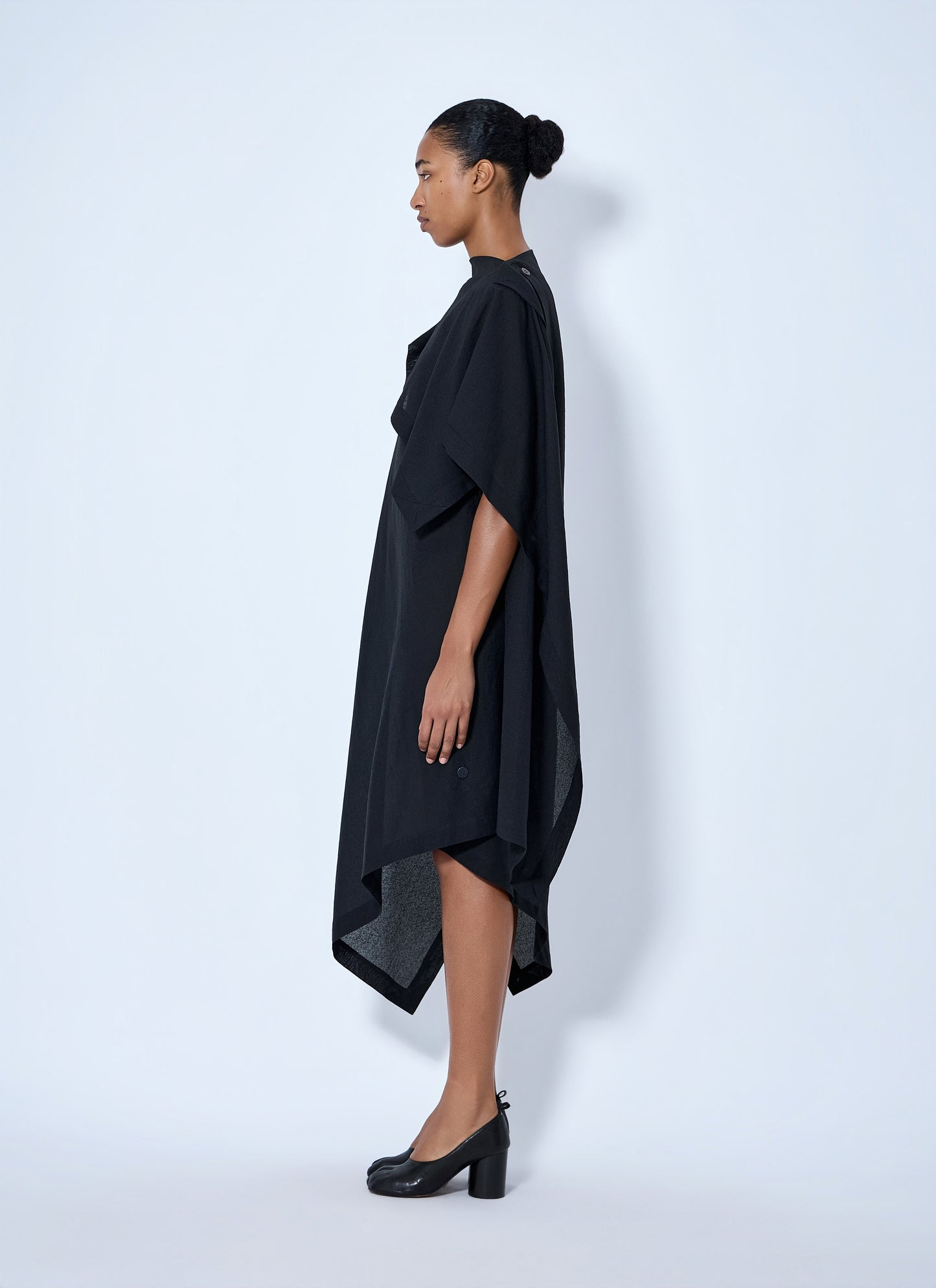 Issey Miyake Women All Squares Asymmetric Draped Midi Dress ISSEY MIYAKE