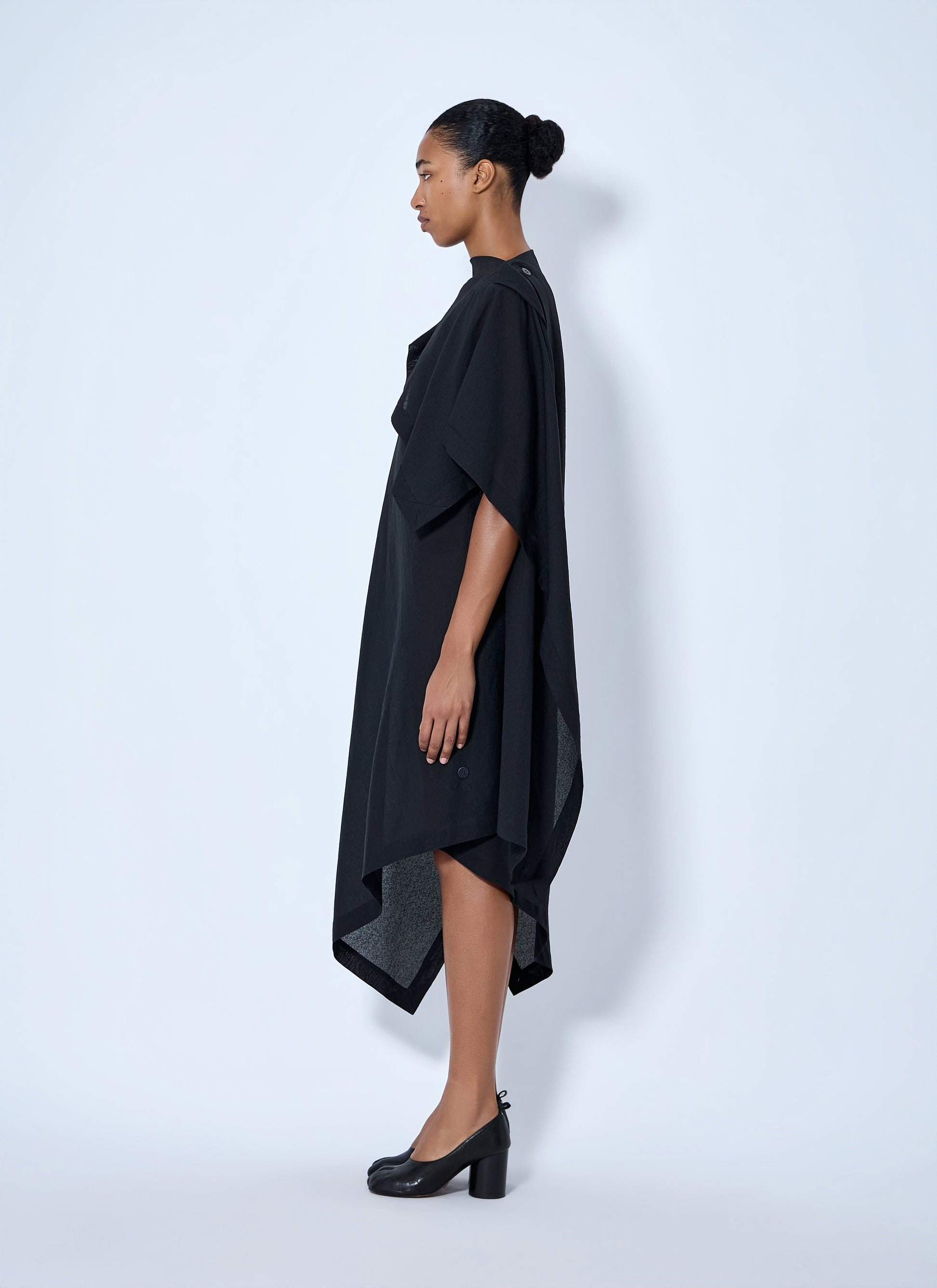 Issey Miyake Women All Squares Asymmetric Draped Midi Dress ISSEY MIYAKE