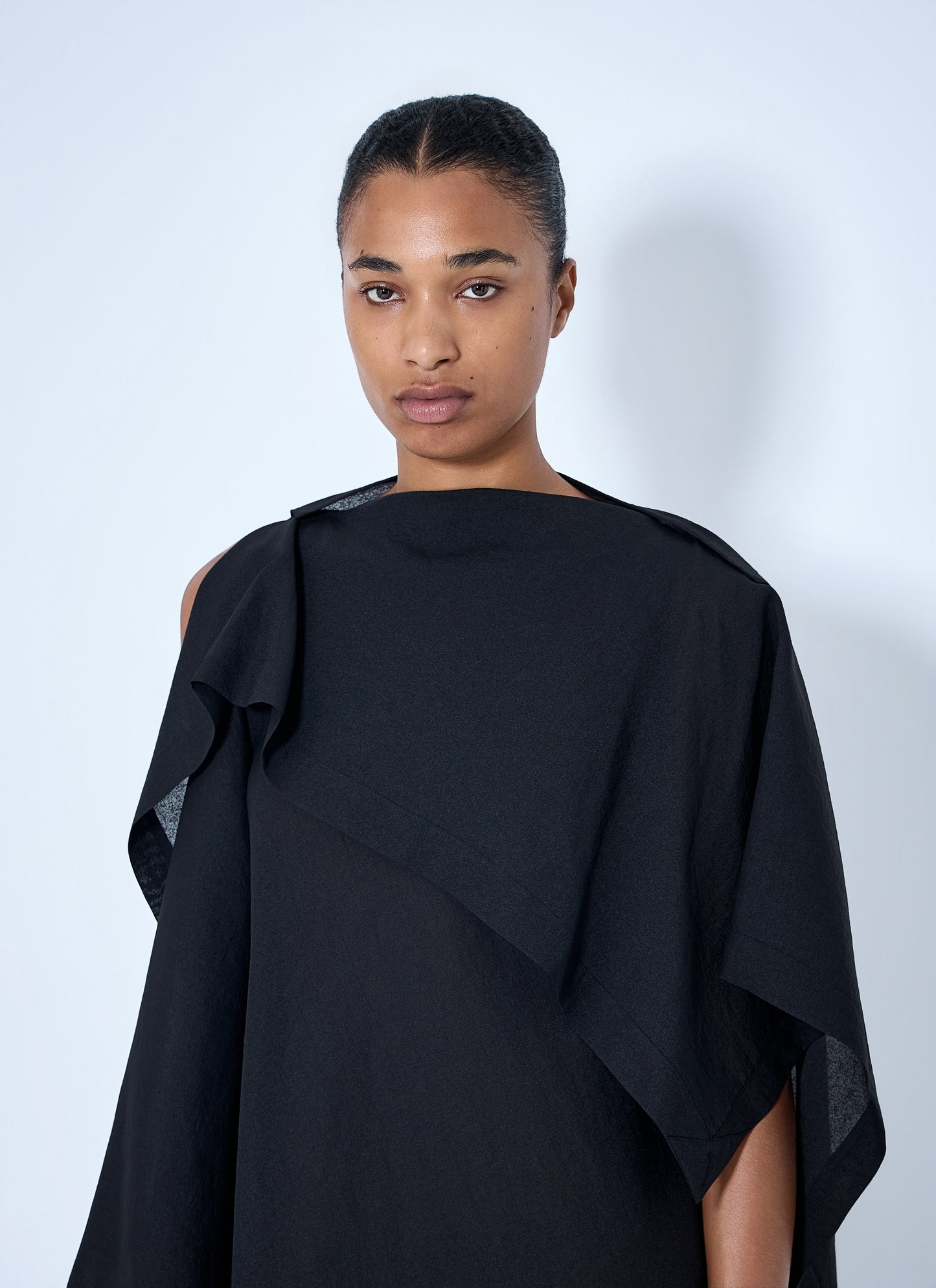 Issey Miyake Women All Squares Asymmetric Draped Midi Dress ISSEY MIYAKE