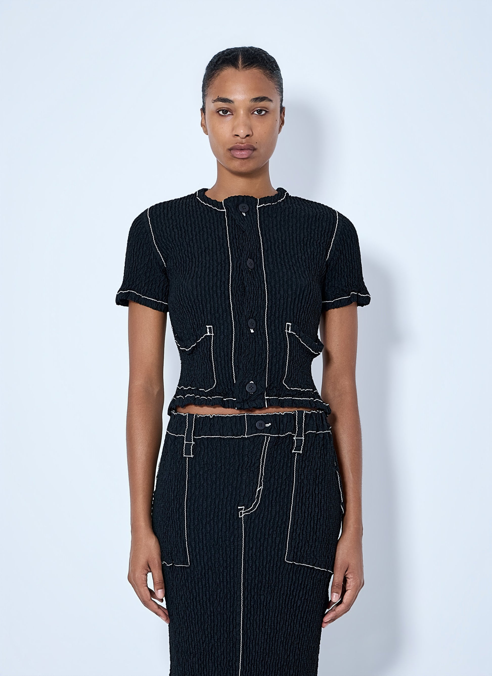 Issey Miyake Women Wavelet Ensemble Cardigan ISSEY MIYAKE