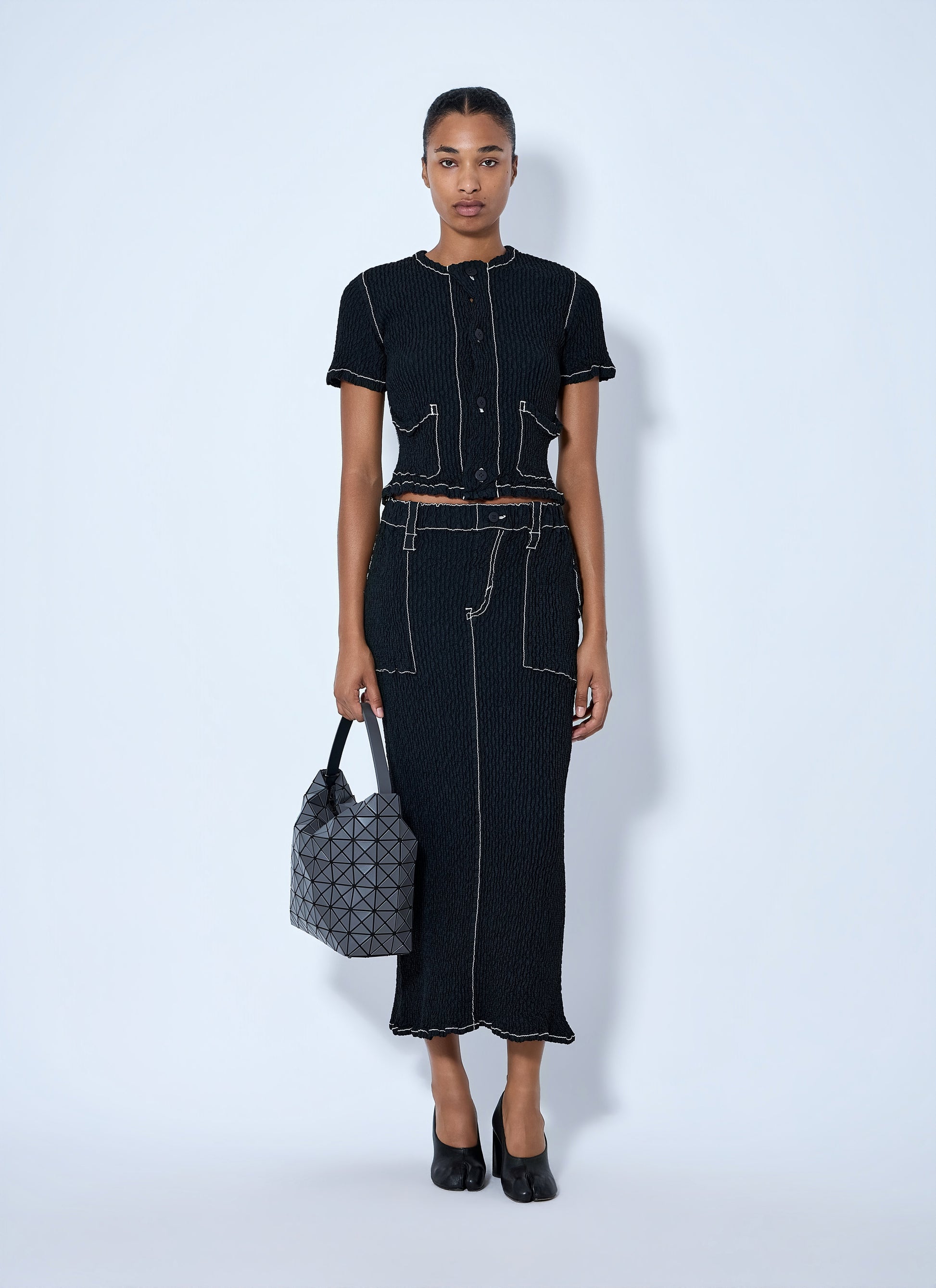 Issey Miyake Women Wavelet Ensemble Cardigan ISSEY MIYAKE