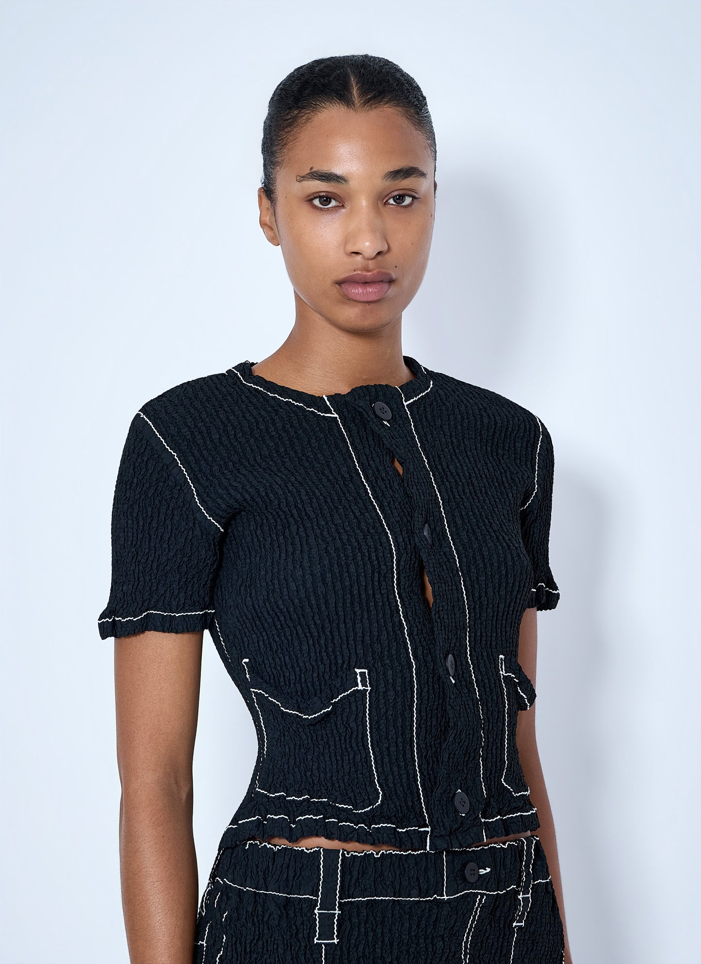 Issey Miyake Women Wavelet Ensemble Cardigan ISSEY MIYAKE