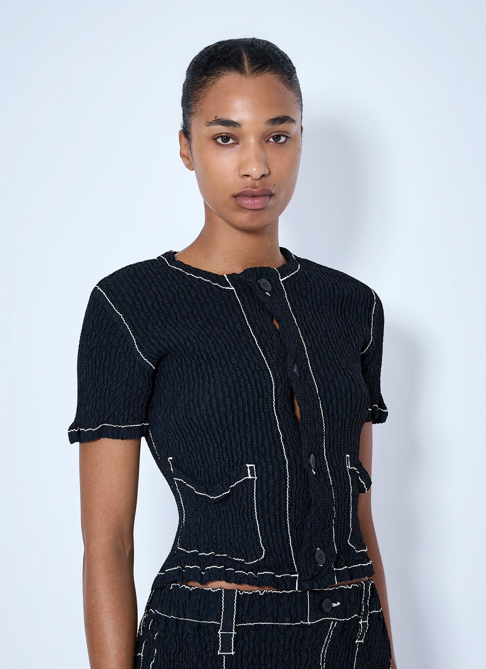Issey Miyake Women Wavelet Ensemble Cardigan ISSEY MIYAKE