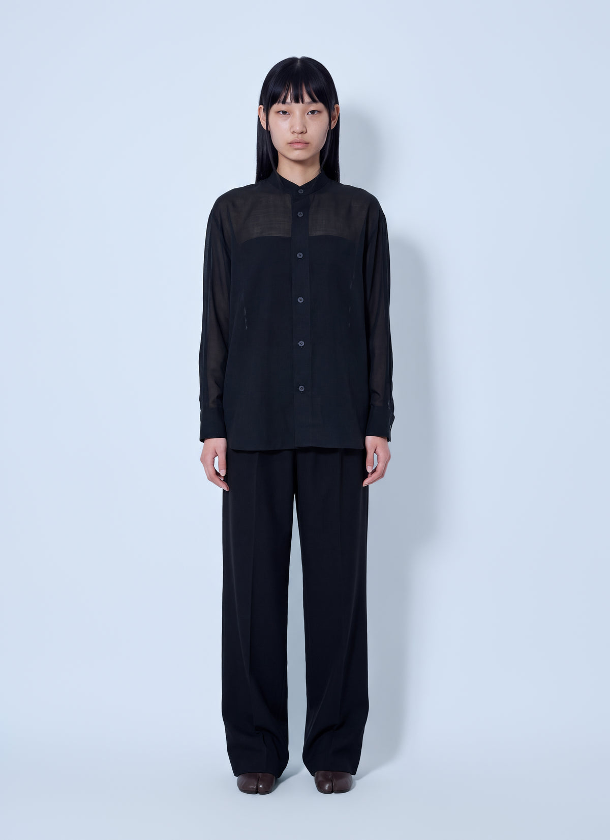 Issey Miyake Women Sheer Wool Shirt