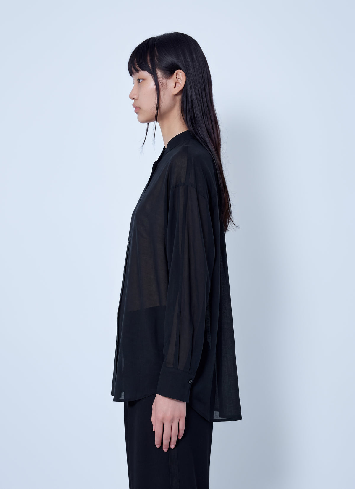 Issey Miyake Women Sheer Wool Shirt