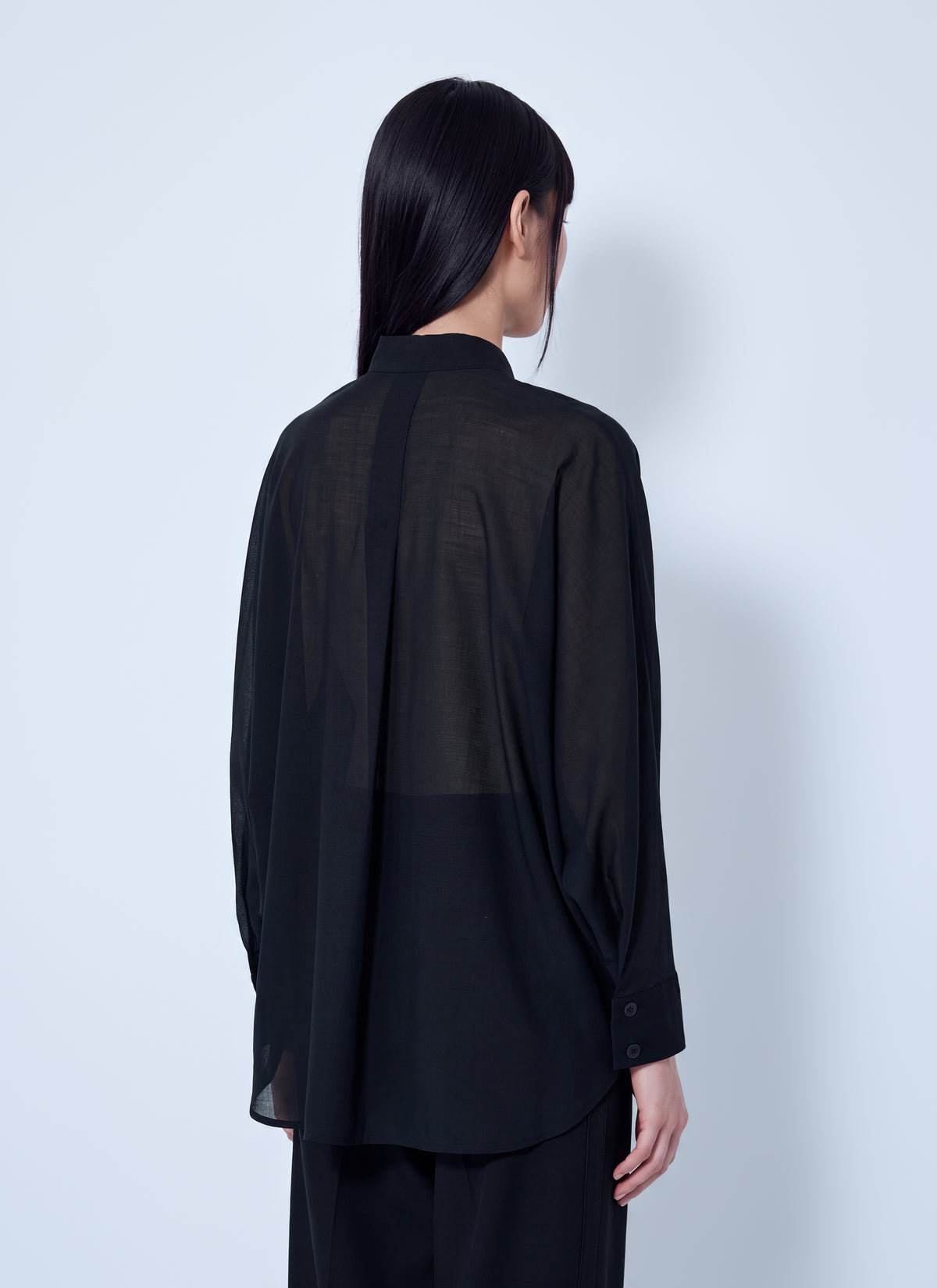 Issey Miyake Women Sheer Wool Shirt