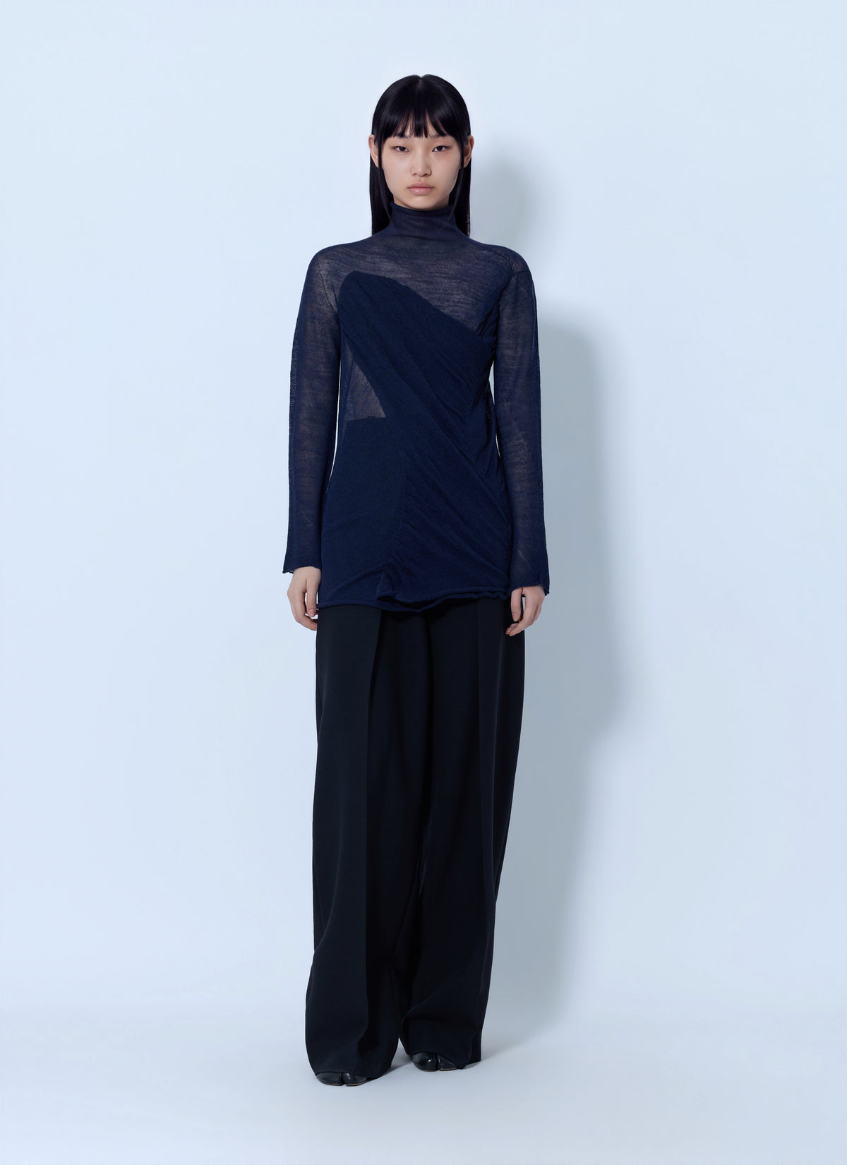 Issey Miyake Women Sheer Turtleneck Sweater ISSEY MIYAKE
