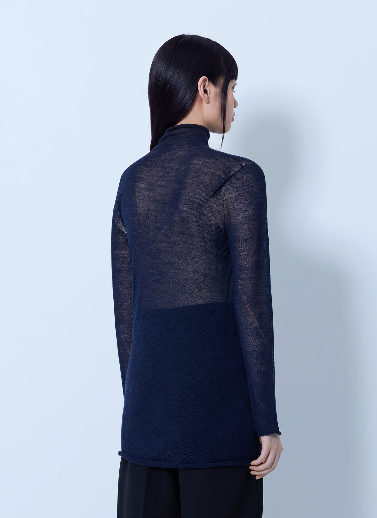 Issey Miyake Women Sheer Turtleneck Sweater ISSEY MIYAKE