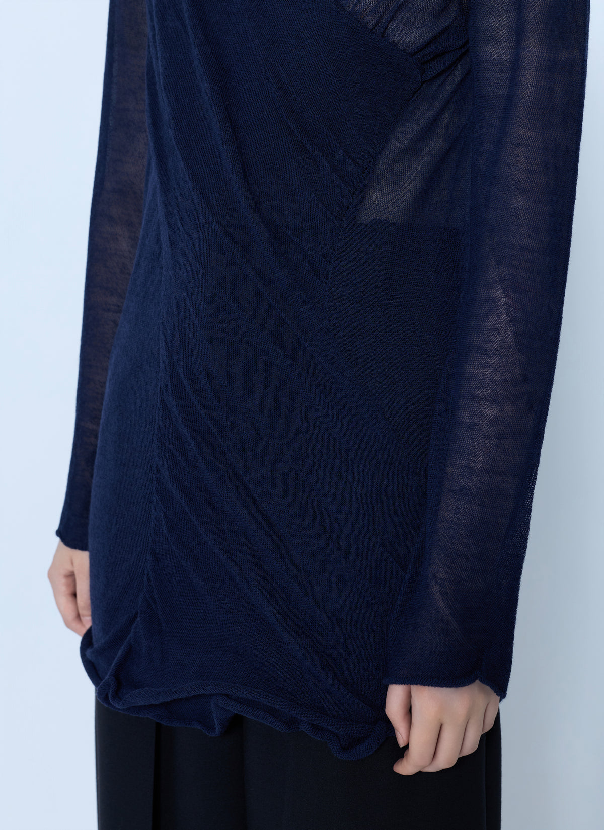 Issey Miyake Women Sheer Turtleneck Sweater ISSEY MIYAKE