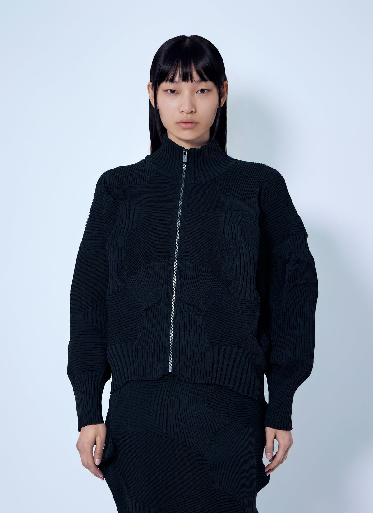 Issey Miyake Women Kone Kone Ribbed Knitted Jacket ISSEY MIYAKE
