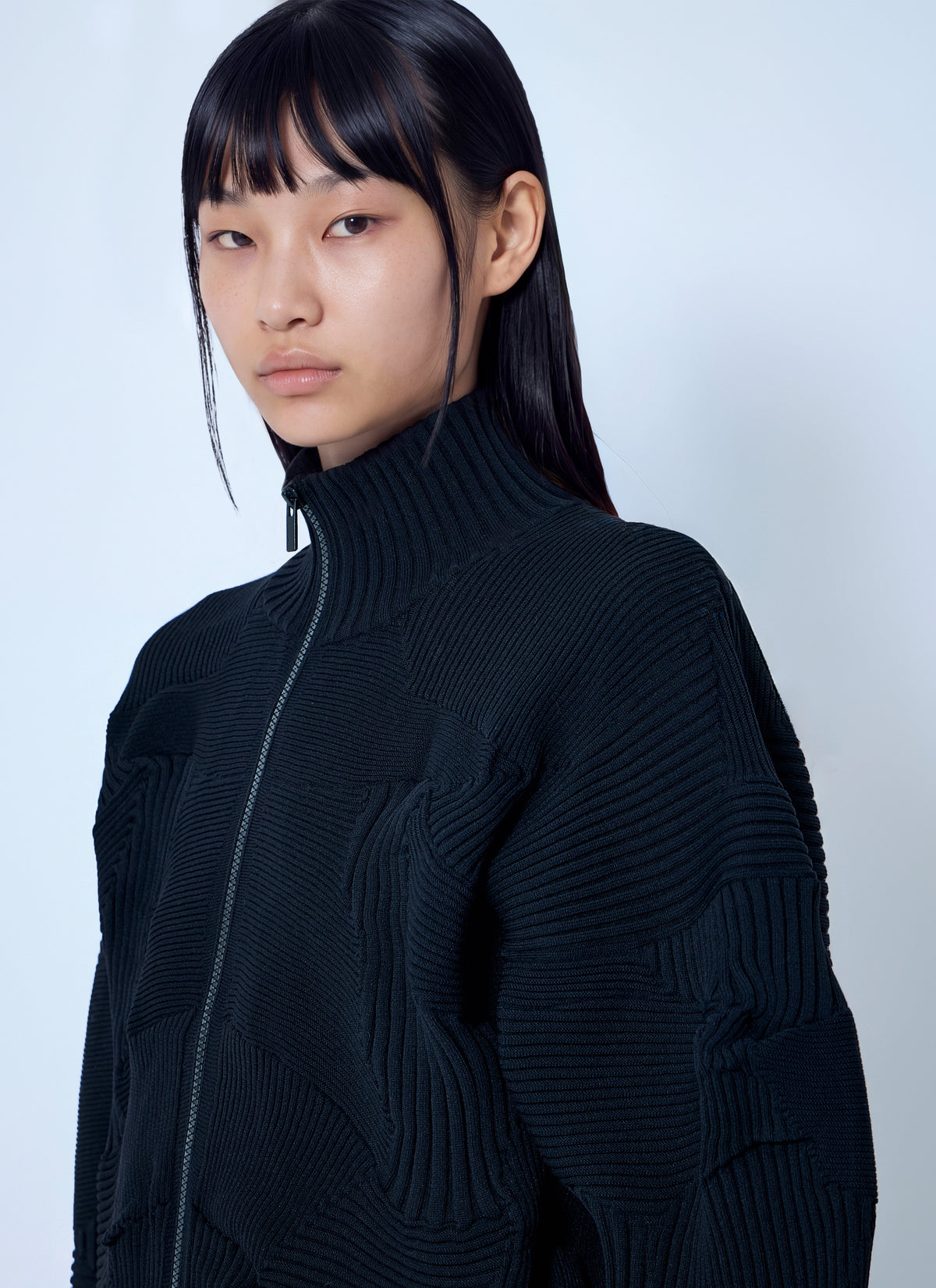 Issey Miyake Women Kone Kone Ribbed Knitted Jacket ISSEY MIYAKE