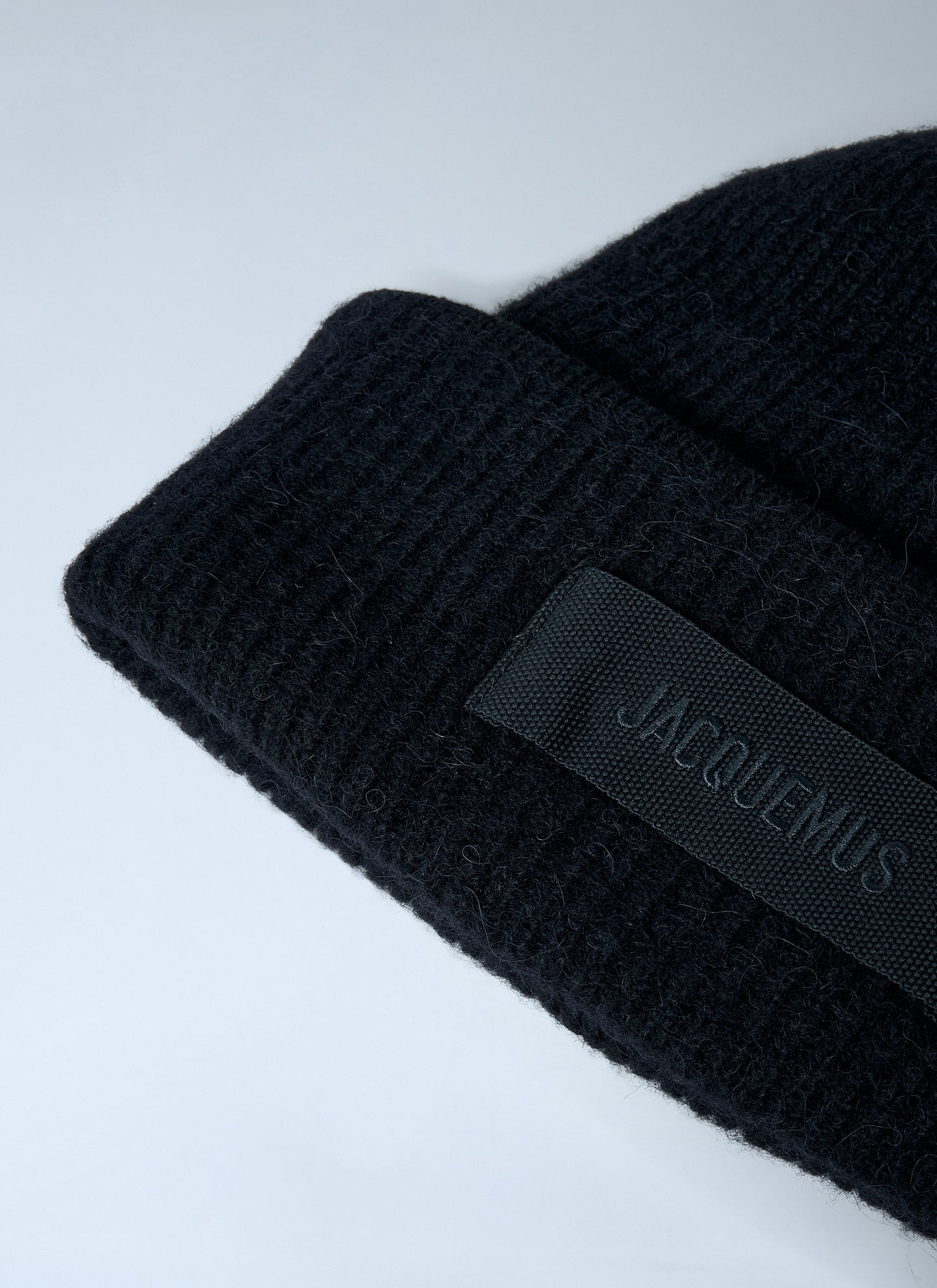 Jacquemus Men Logo Motif Beanie Hat JACQUEMUS