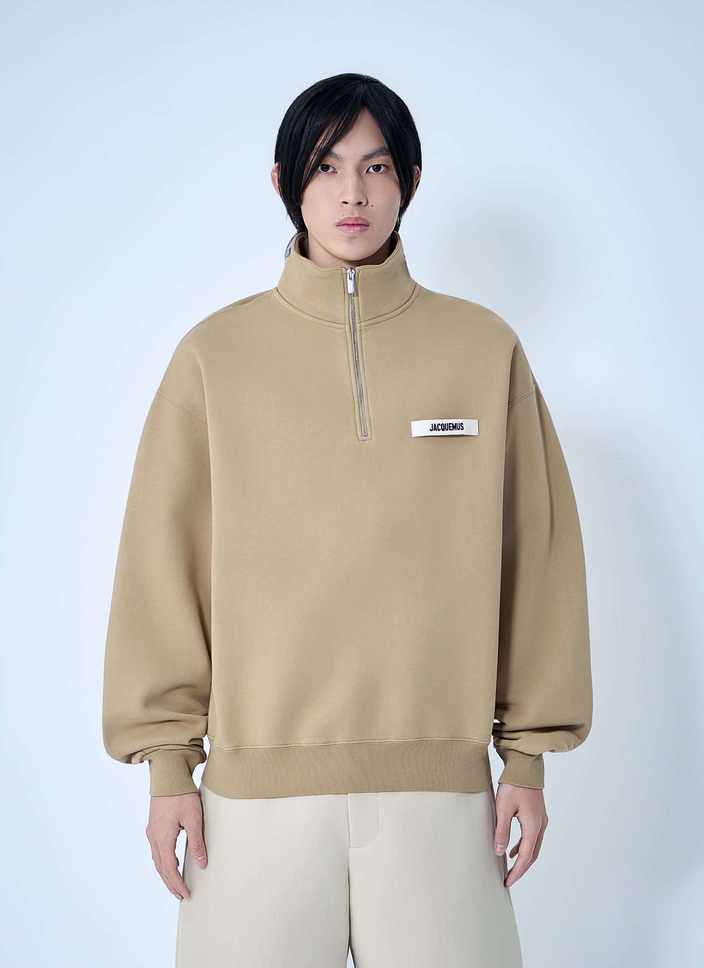 Jacquemus Men Le Camionneur Gros Grain Zip Sweatshirt JACQUEMUS