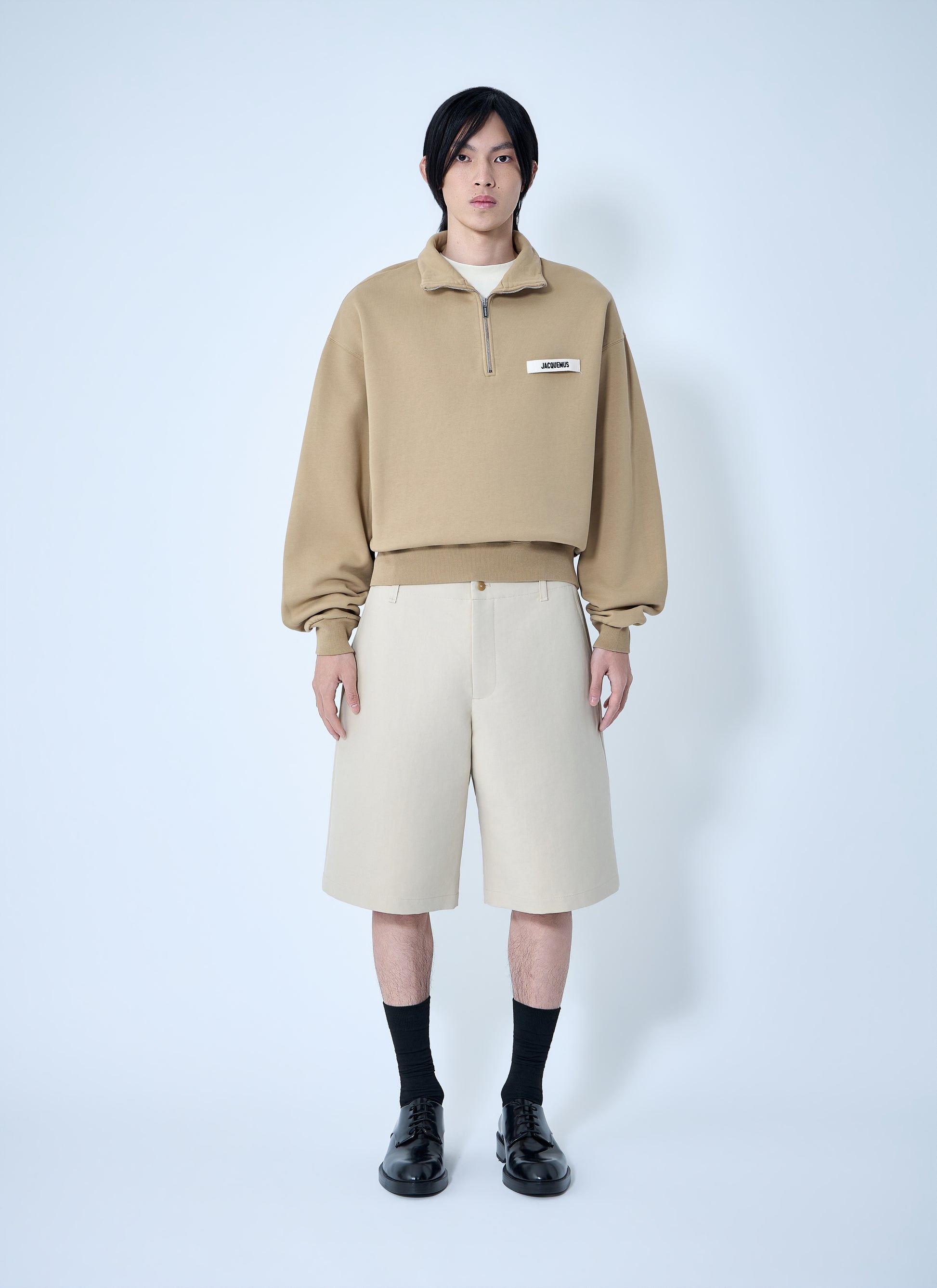 Jacquemus Men Le Camionneur Gros Grain Zip Sweatshirt JACQUEMUS