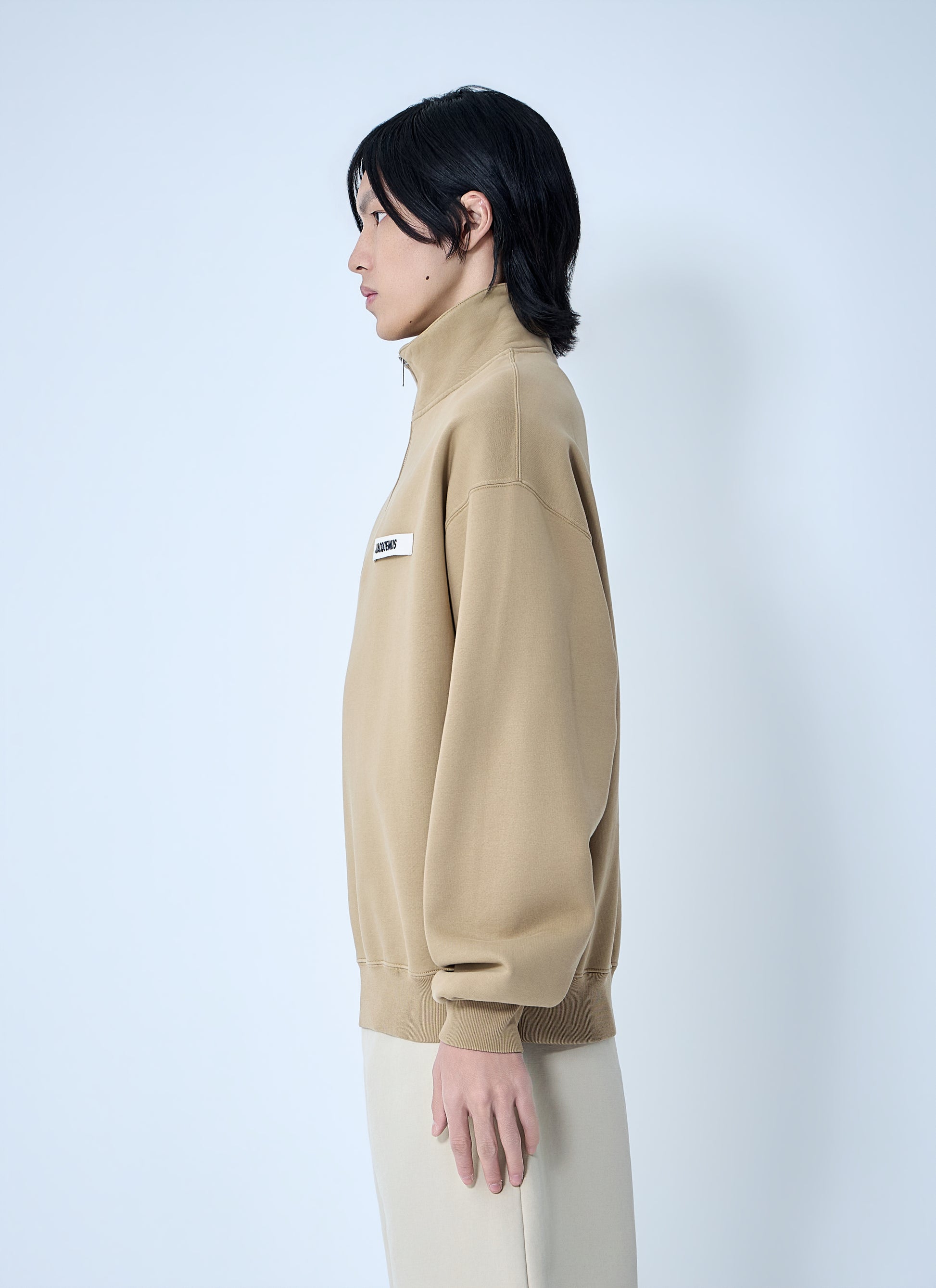 Jacquemus Men Le Camionneur Gros Grain Zip Sweatshirt JACQUEMUS