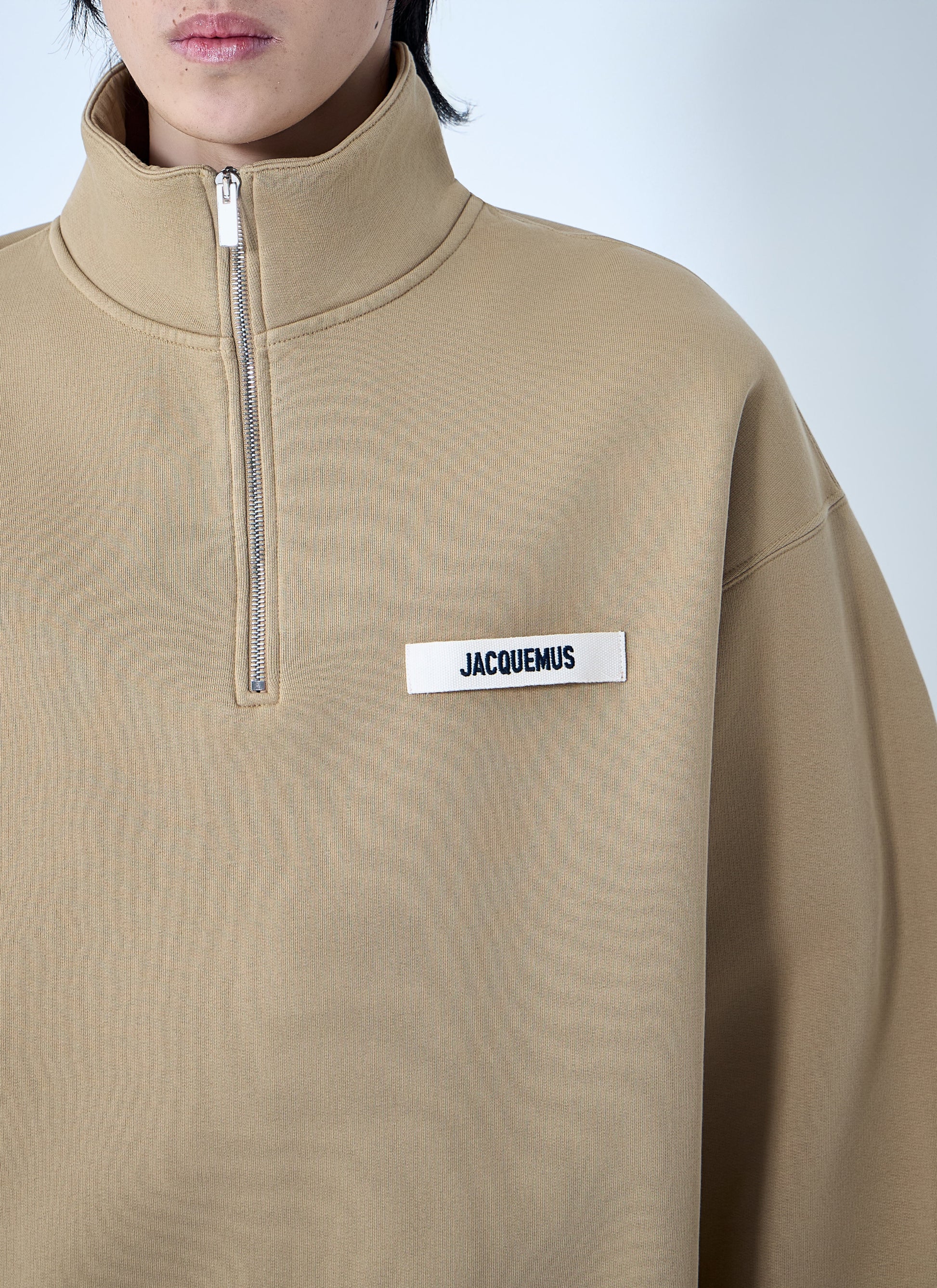 Jacquemus Men Le Camionneur Gros Grain Zip Sweatshirt JACQUEMUS