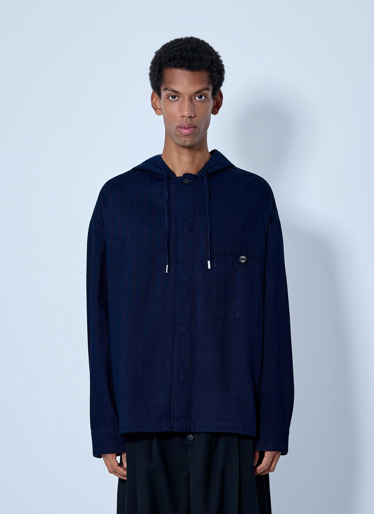 Jacquemus Men La Chemise Denim Chevron Jacket JACQUEMUS
